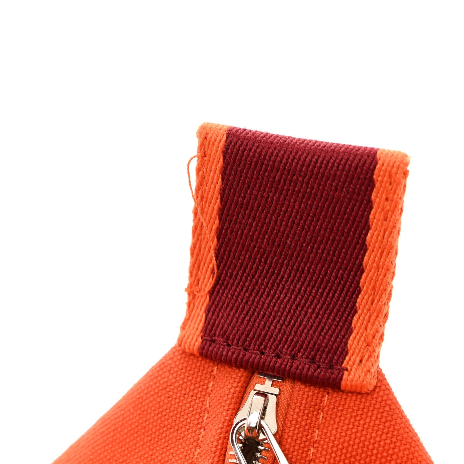 Canvas Small Bride-A-Brac Pouch Orange Burgundy