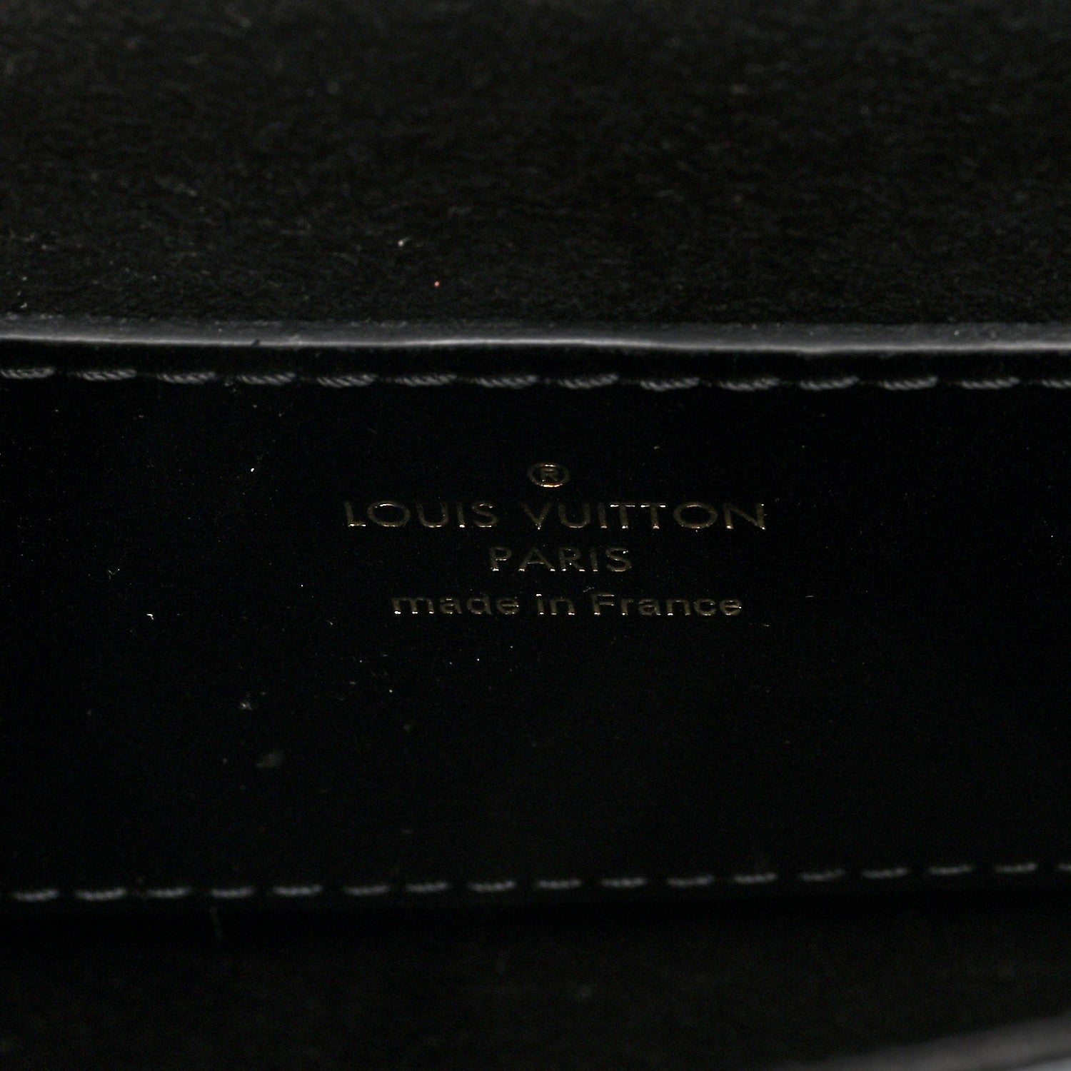 Calfskin Reverse Monogram Studded Twist Shoulder Bag MM Black Gold