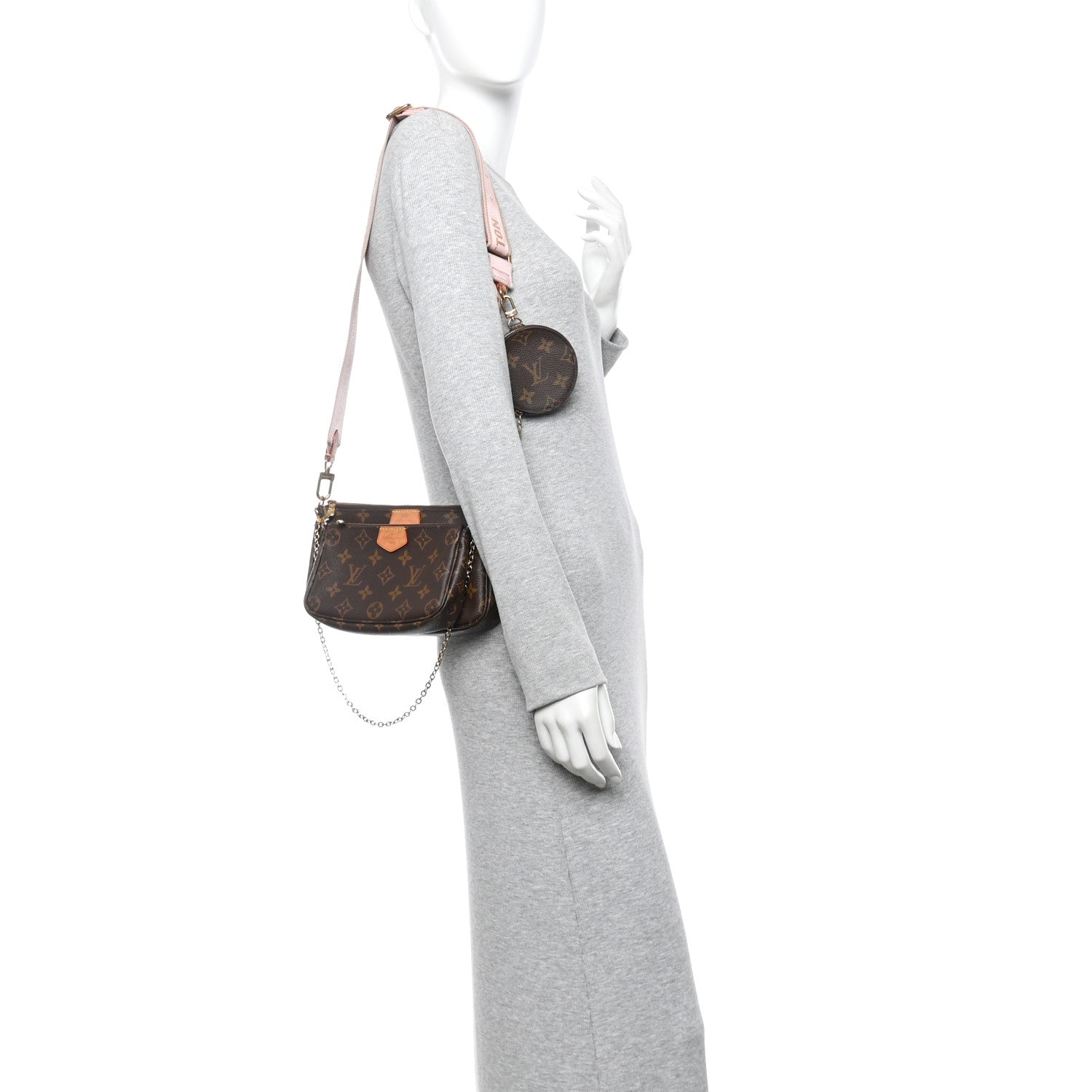 Monogram Multi Pochette Accessories Rose Clair
