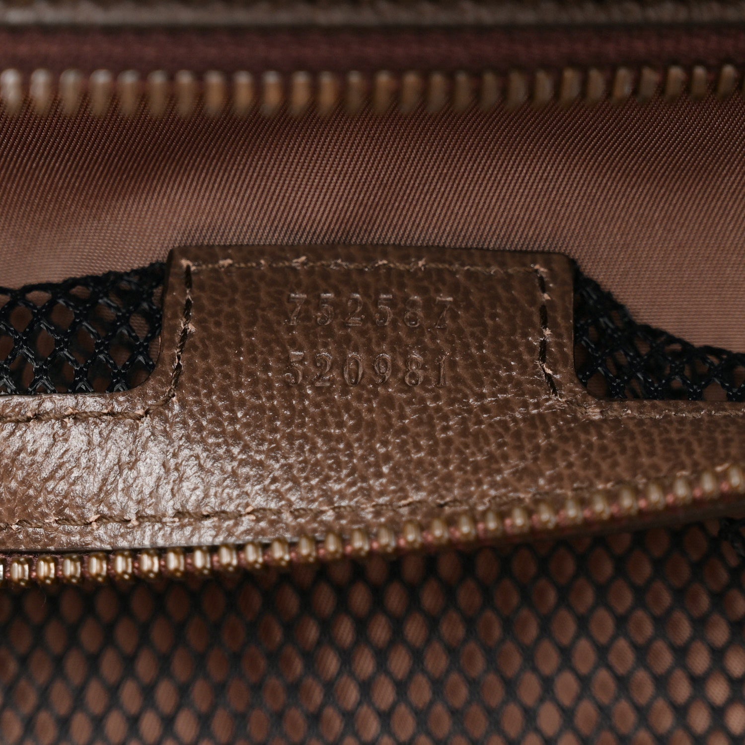 GG Supreme Monogram Textured Dollar Calfskin Web Savoy Shoe Case Bag Beige Ebony New Acero