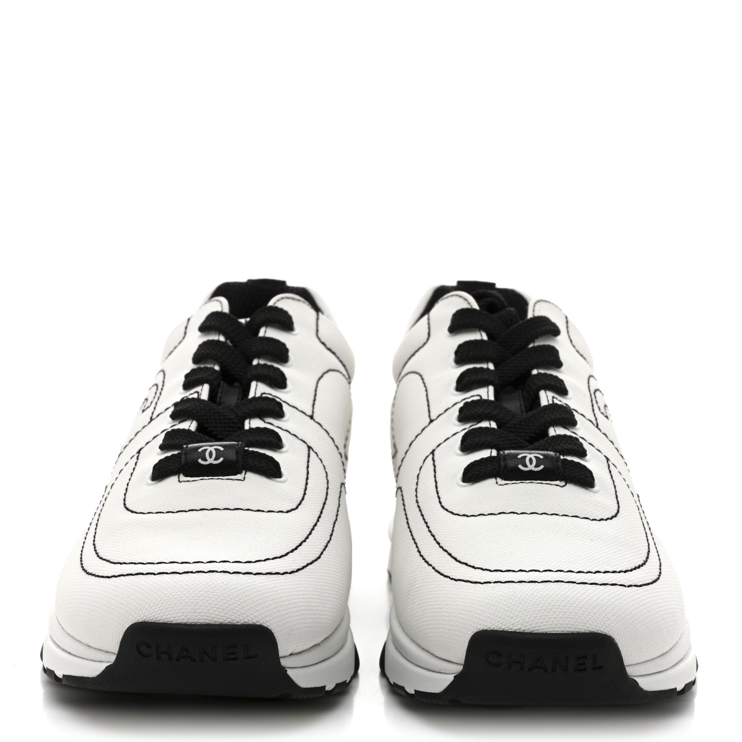 Cotton Womens CC Sneakers 38 White Black