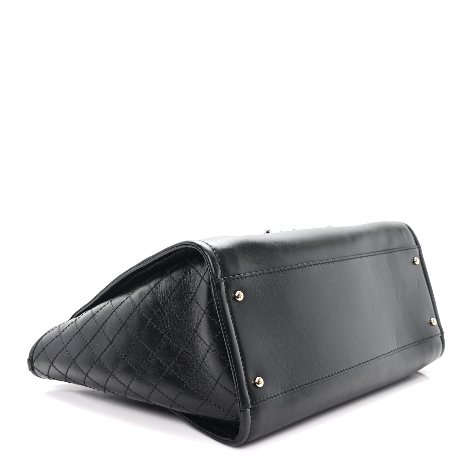 Calfskin Tweed Medium Deauville Tote Black Multicolor