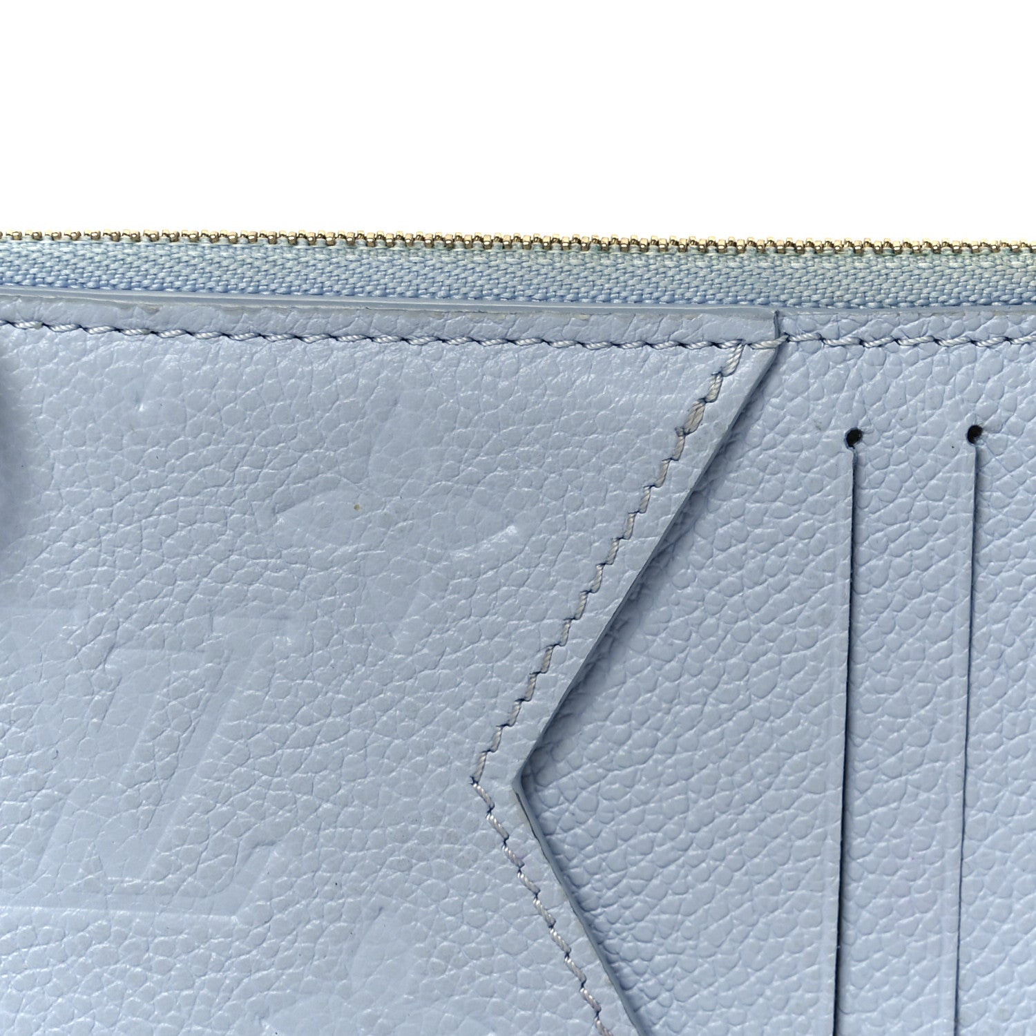 Empreinte Monogram Zipped Romy Card Holder Bleu Nuage