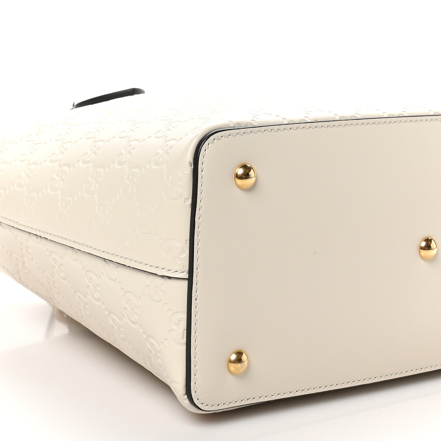 Guccissima Linea A Foldover Tote Off White