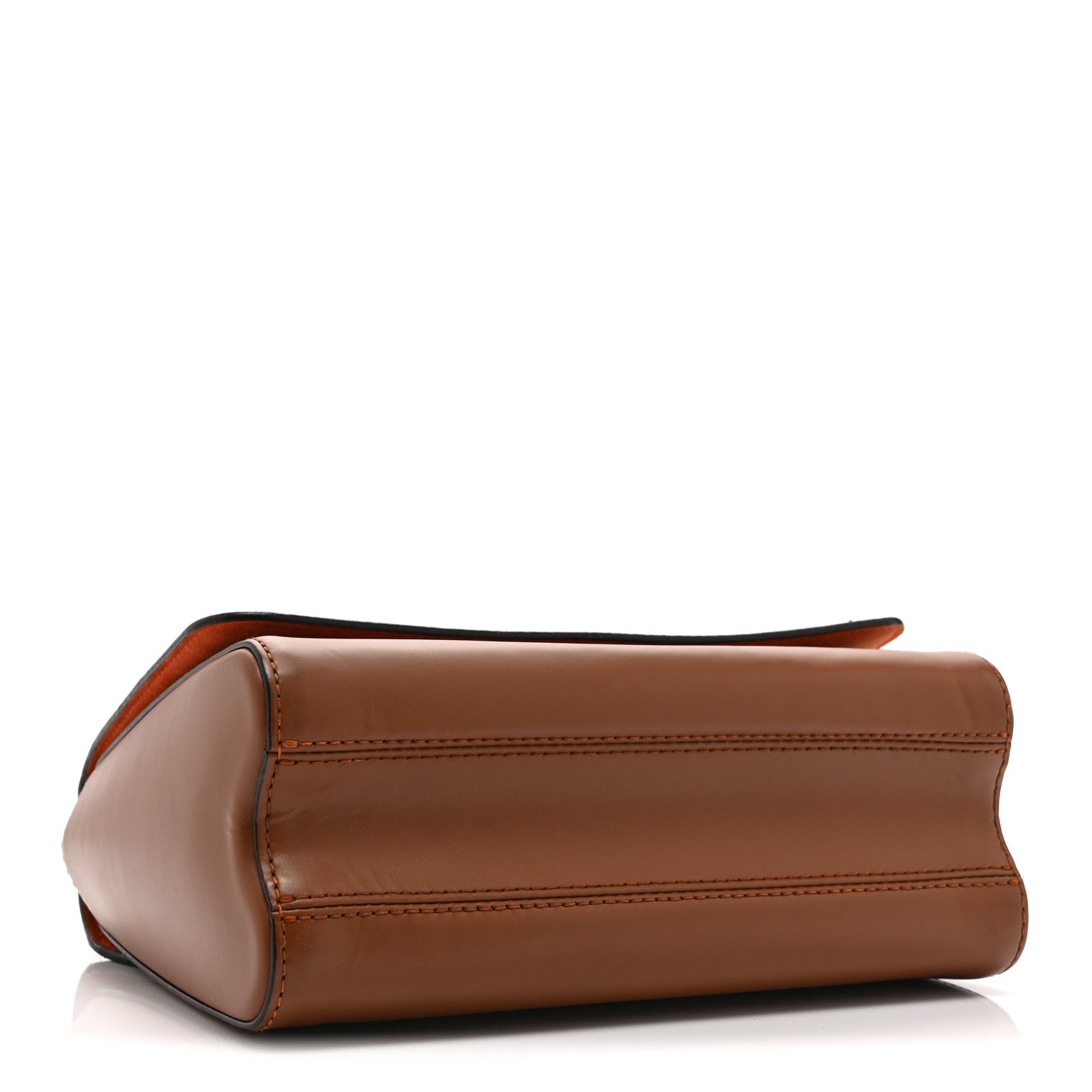 Calfskin Catogram Twist Shoulder Bag MM Marron
