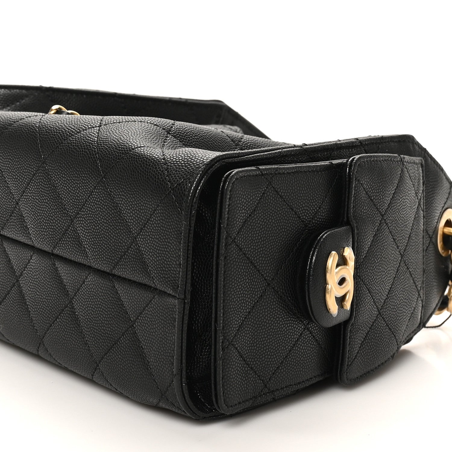 Caviar Quilted Mini Chanel 25 Handbag Black