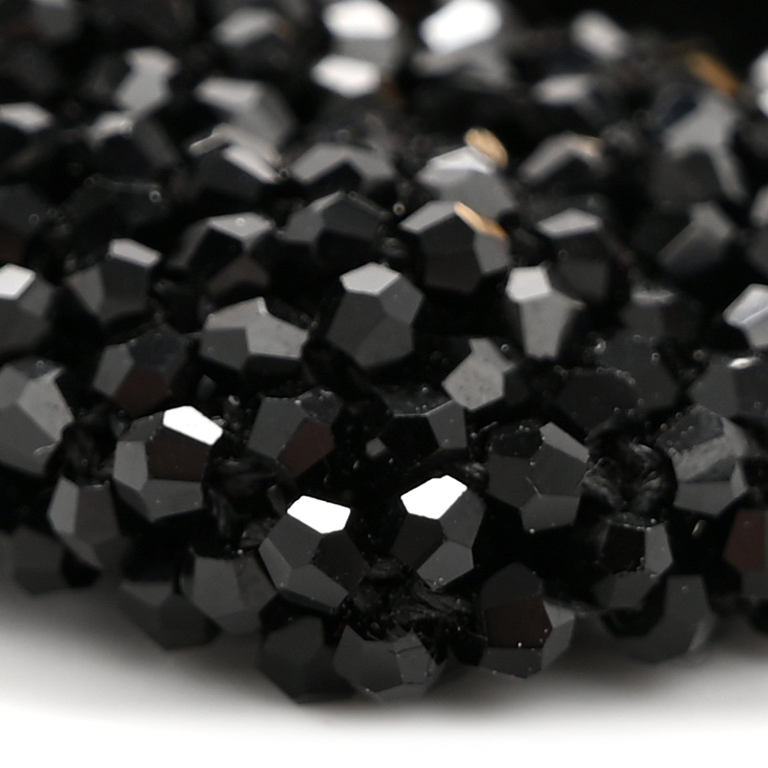 Crystal Vitello King Beaded Mini Pico Baguette Charm Black