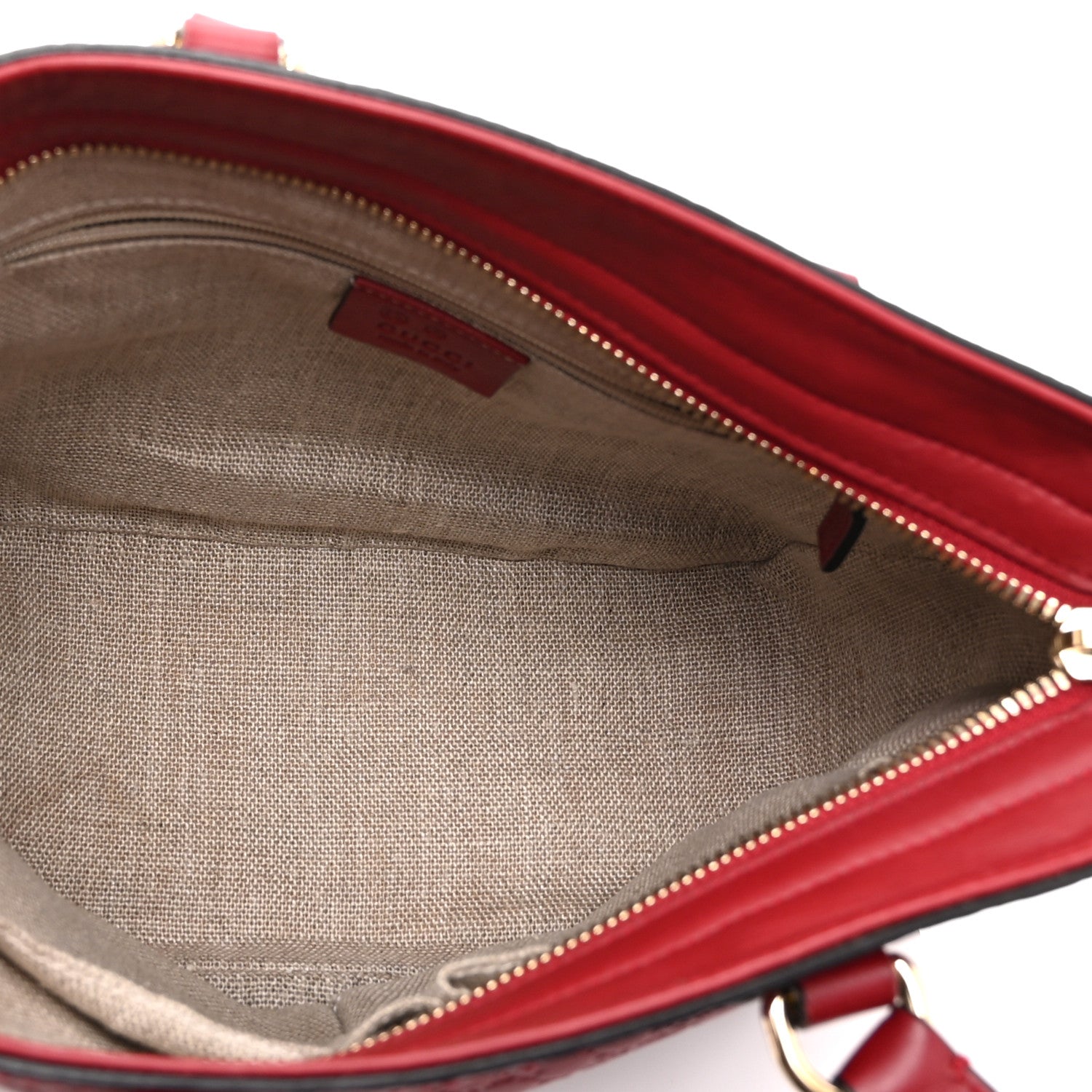Microguccissima Small Bree Tote Red