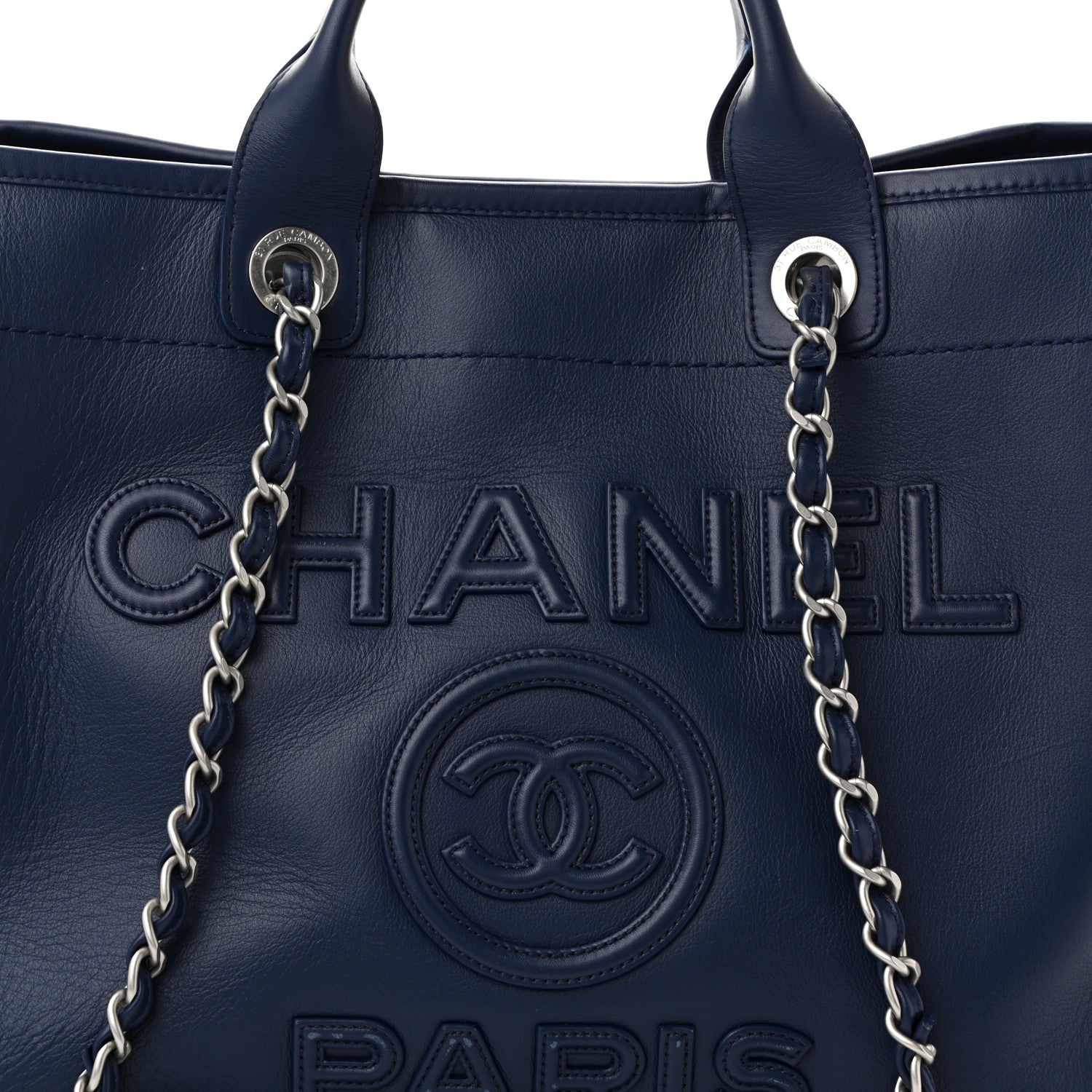 Calfskin Medium Deauville Navy