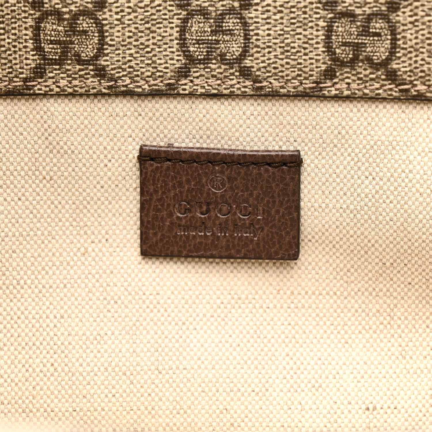 GG Supreme Monogram Web Small Neo Vintage Double Flap Messenger Bag Beige New Acero