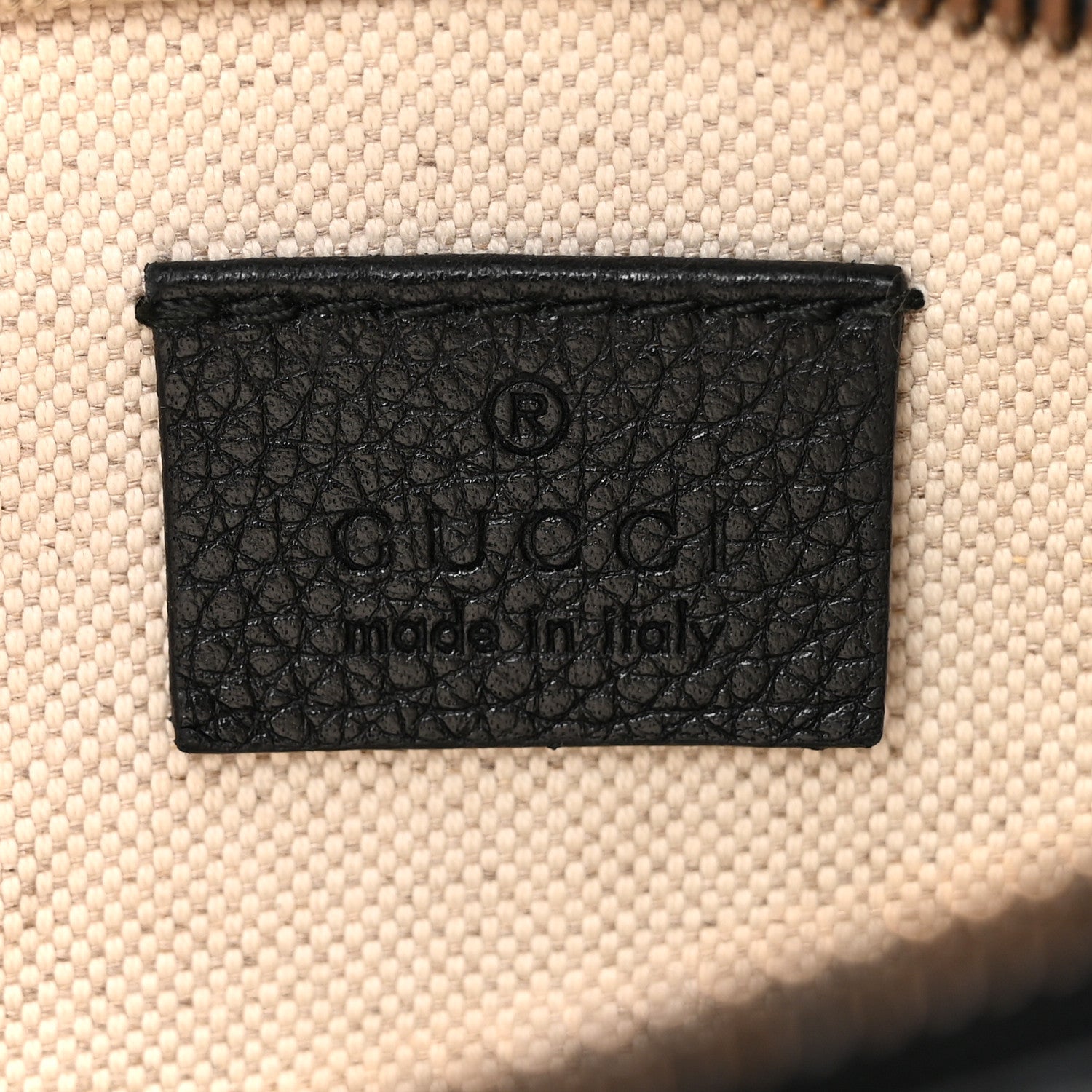 Grained Calfskin Logo Belt Bag Black