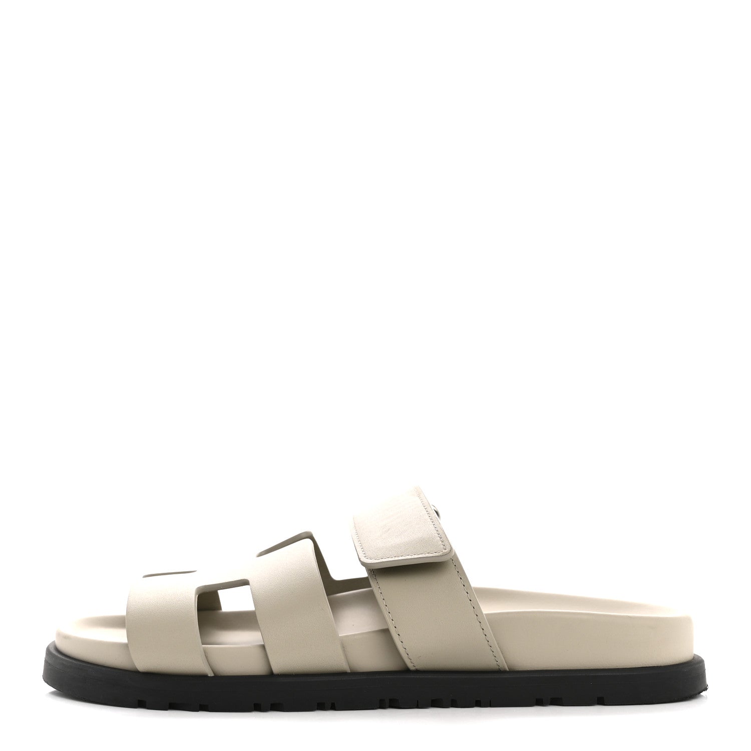 Calfskin Womens Chypre Sandals 35 Beige Mastic