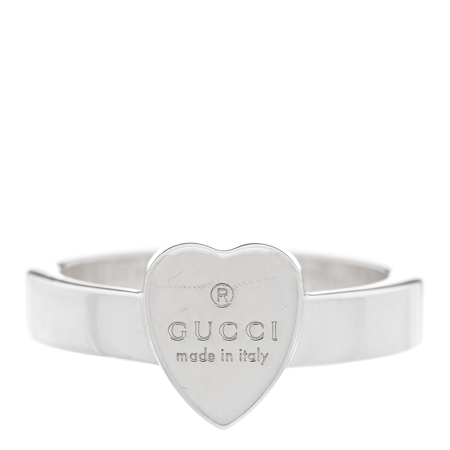 Sterling Silver Trademark Heart Ring 56 7.5