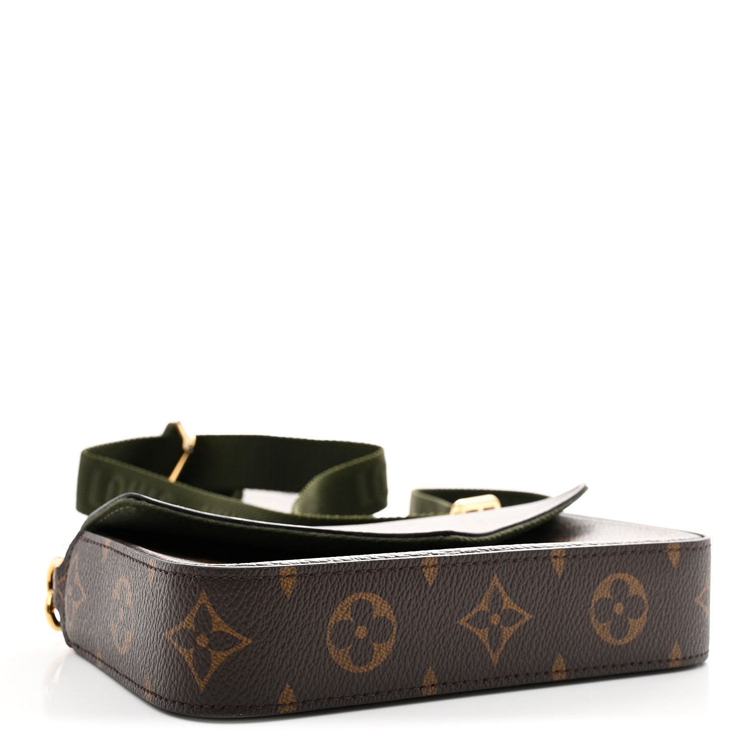 Monogram Felicie Strap & Go Kaki