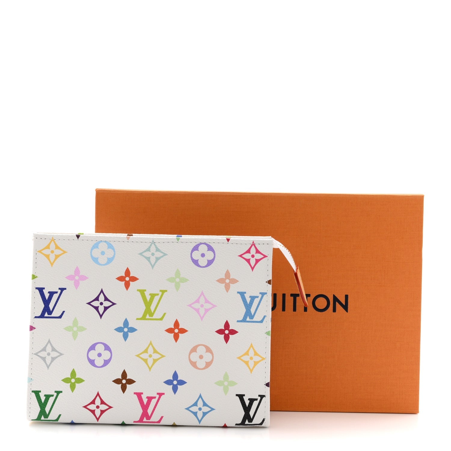 LV X TM Monogram Multicolor Toiletry Pouch 19  White