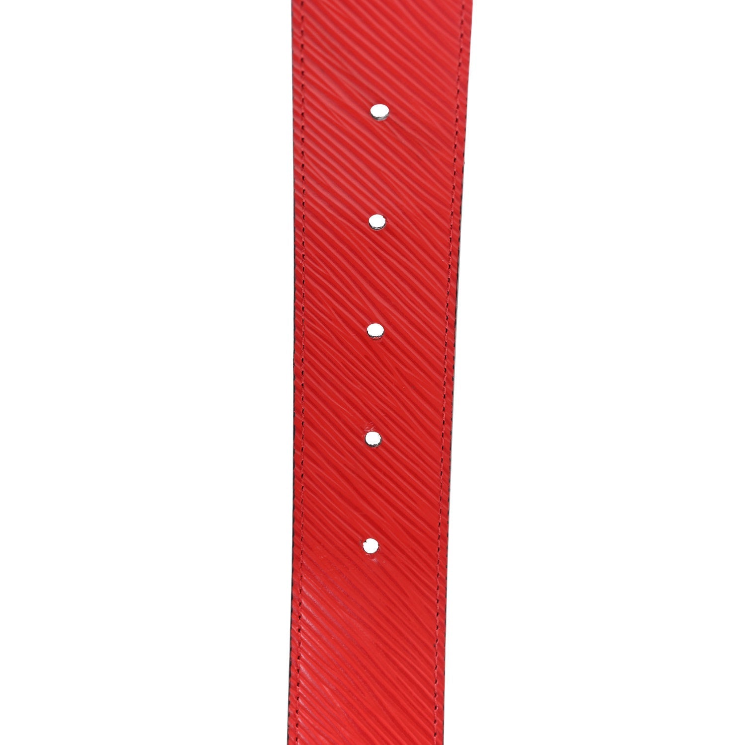 Monogram Epi 35mm LV Circle Reversible Belt 80 32 Coquelicot