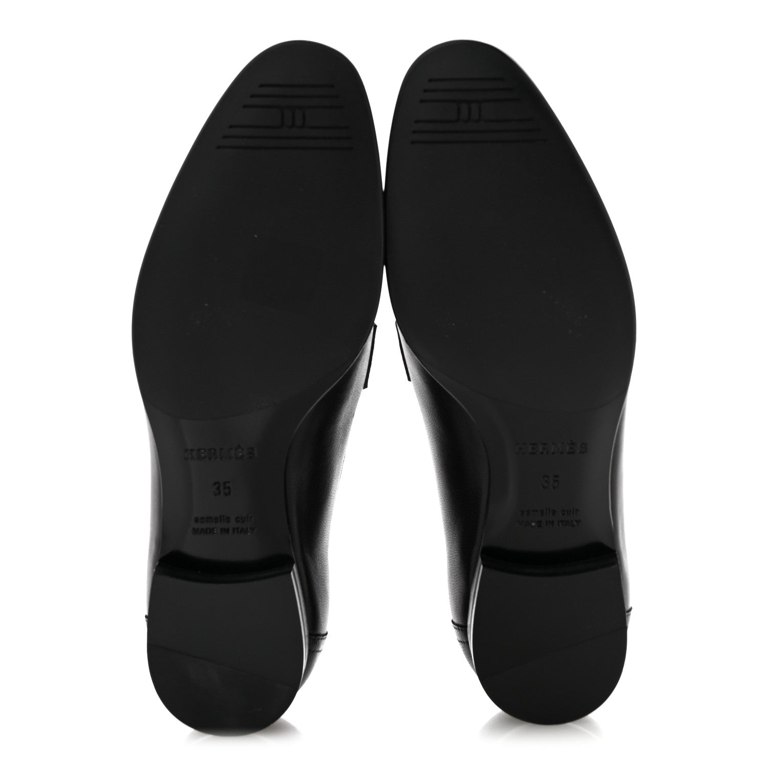 Goatskin Womens Royal Loafers 35 Black