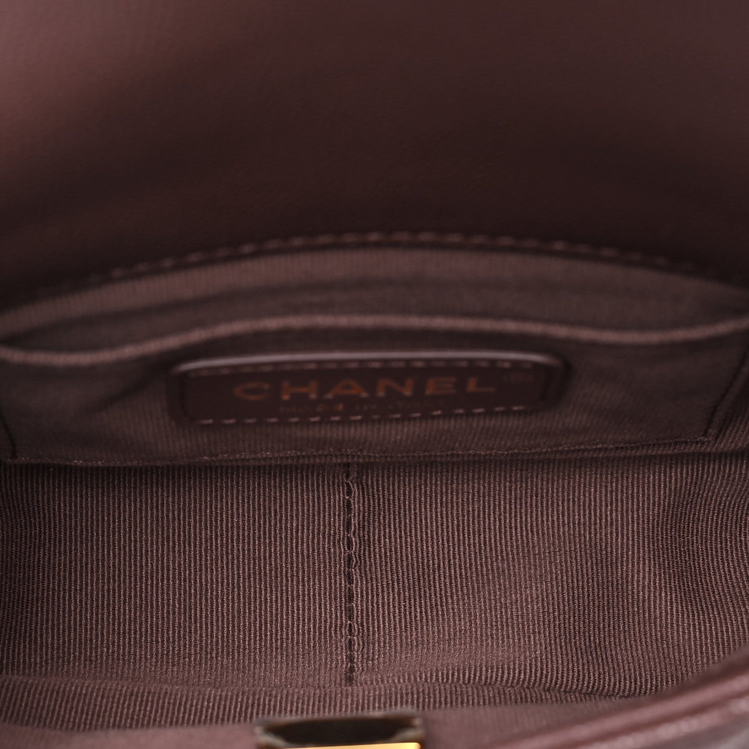 Caviar Quilted Mini Twist Your Buttons Flap Burgundy