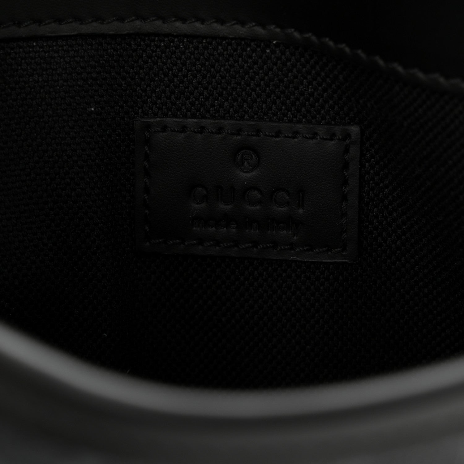 GG Supreme Monogram Web Slim Belt Bag Black Grey