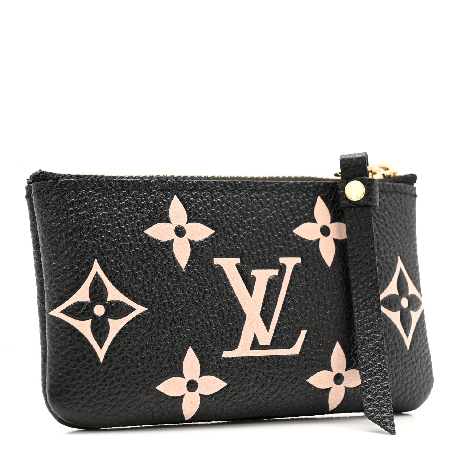 Empreinte Monogram Giant Key Pouch Black Beige