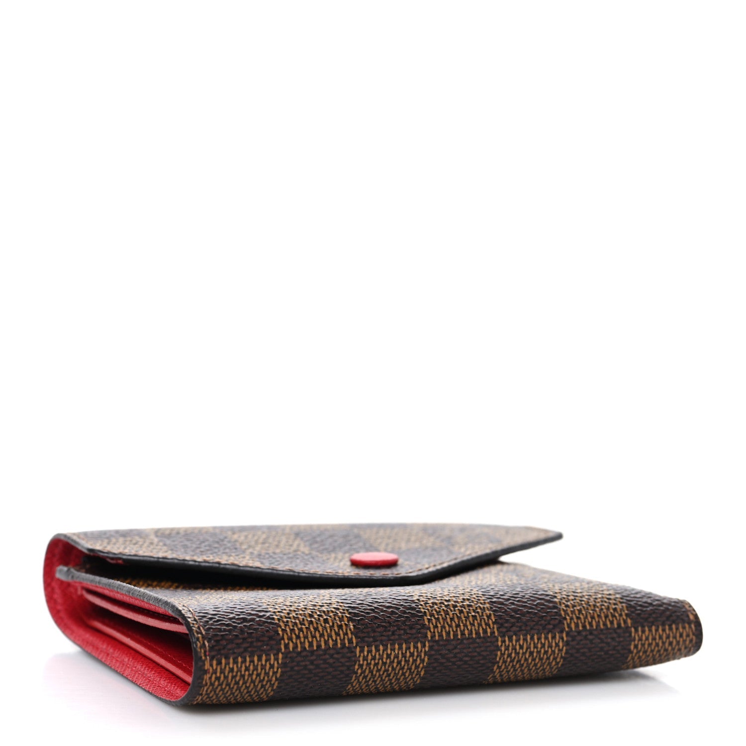 Damier Ebene Victorine Wallet Red