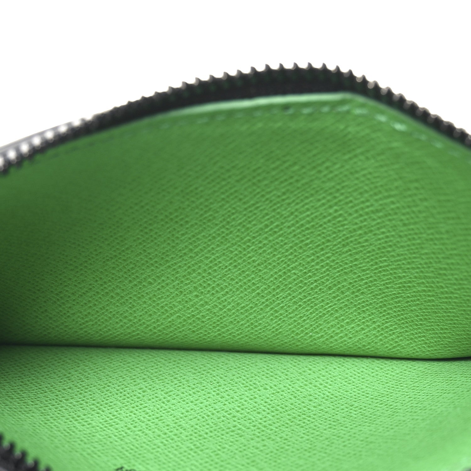 Monogram Calfskin Coin Card Holder Minty Green