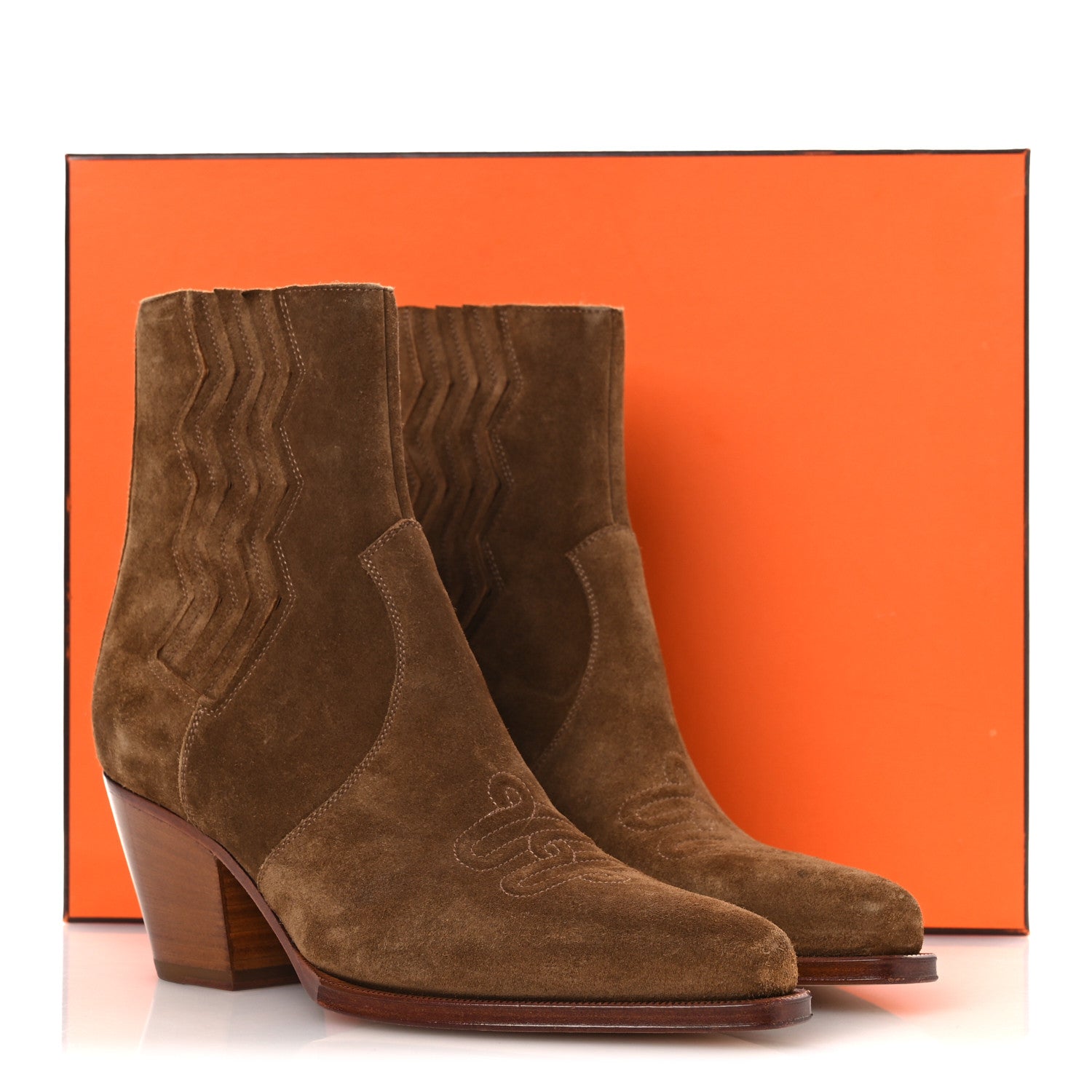 Suede Womens Vegas Ankle Boot 40 Brun Fume
