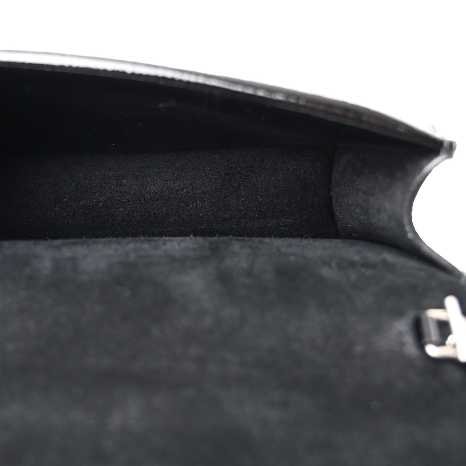 Crinkled Patent Super Mini Dionysus Shoulder Bag Black