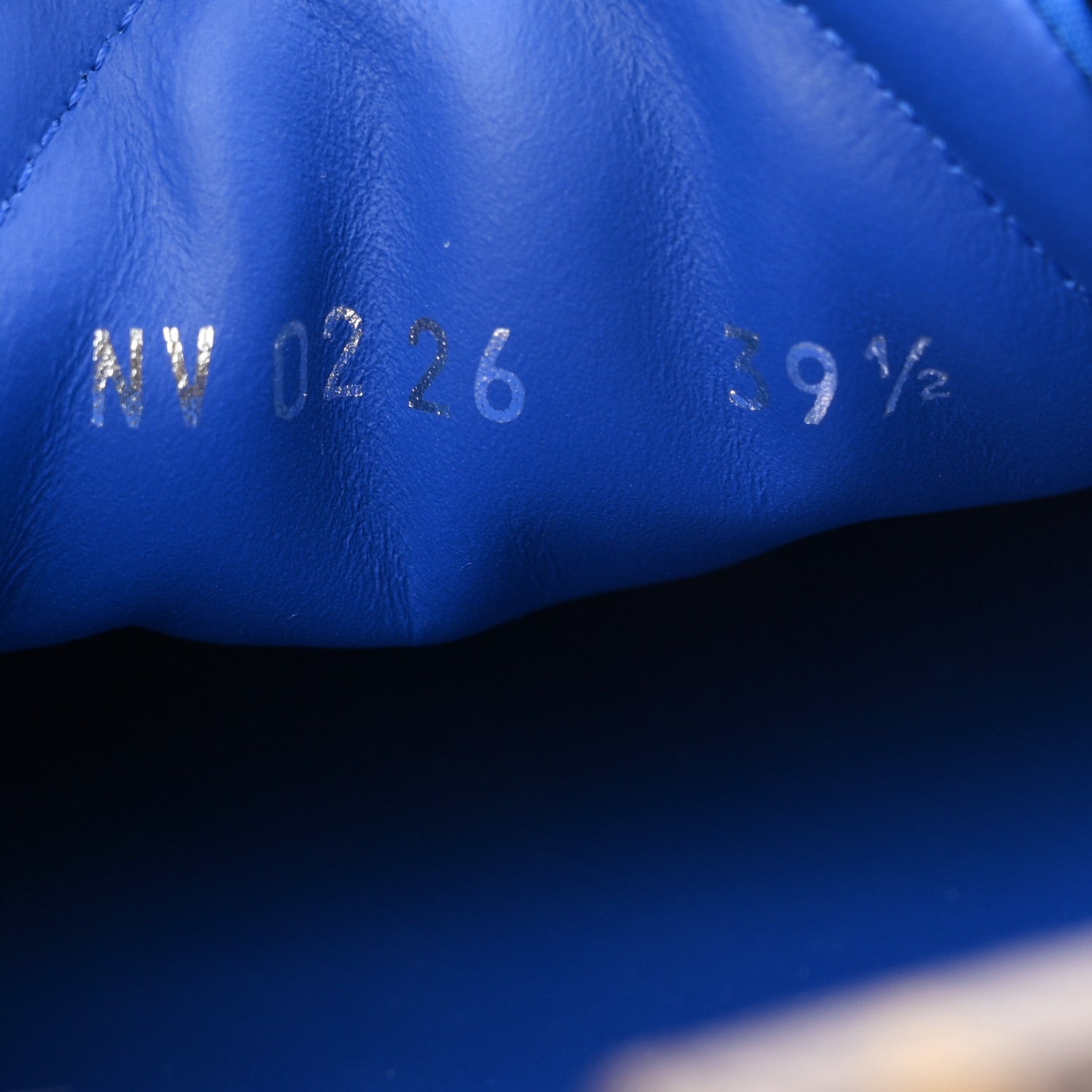Suede Calfskin LV Sneakerina 39.5 Electric Blue