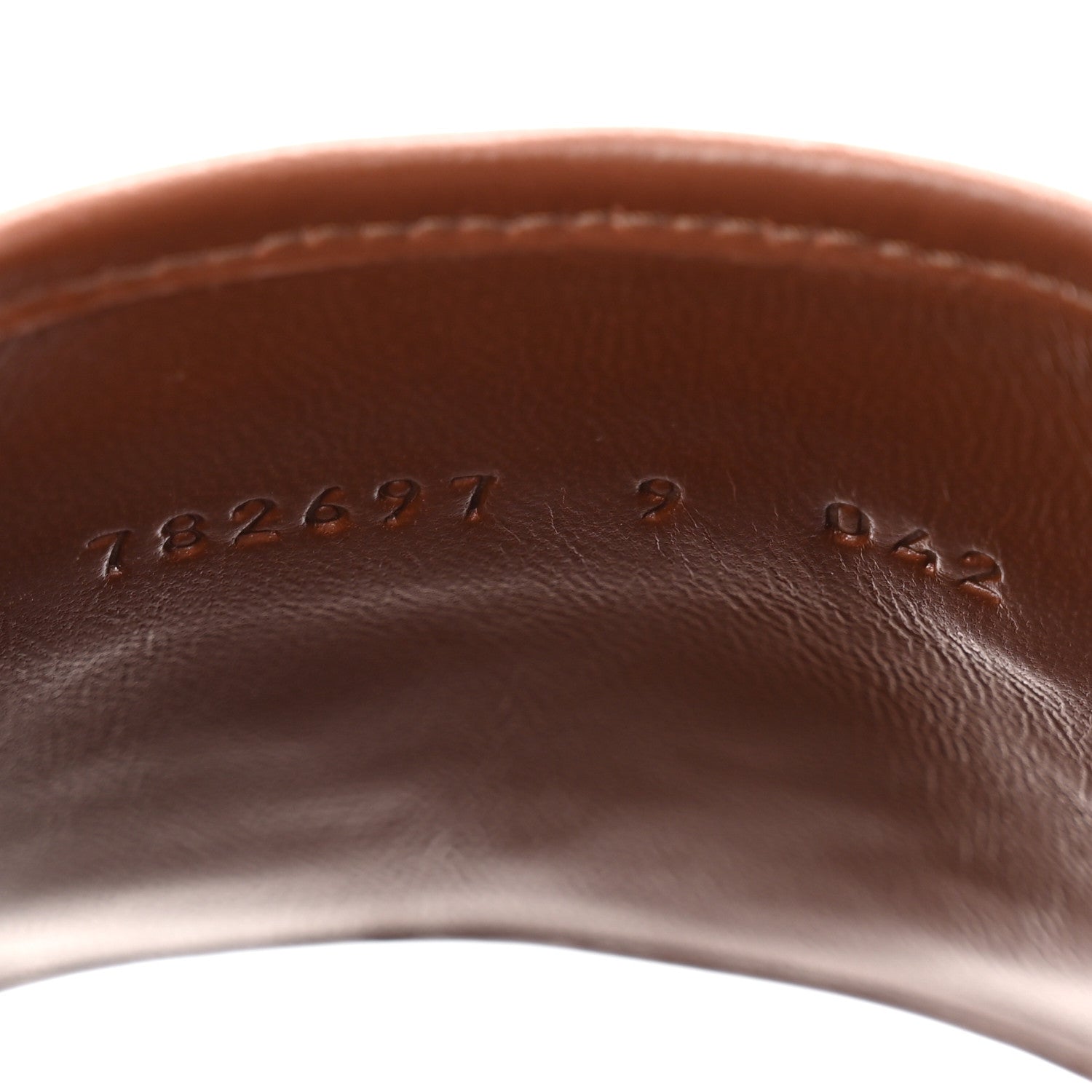 Nappa Samoa Interlocking G Mens Slide Sandals 9 Olivier Brown