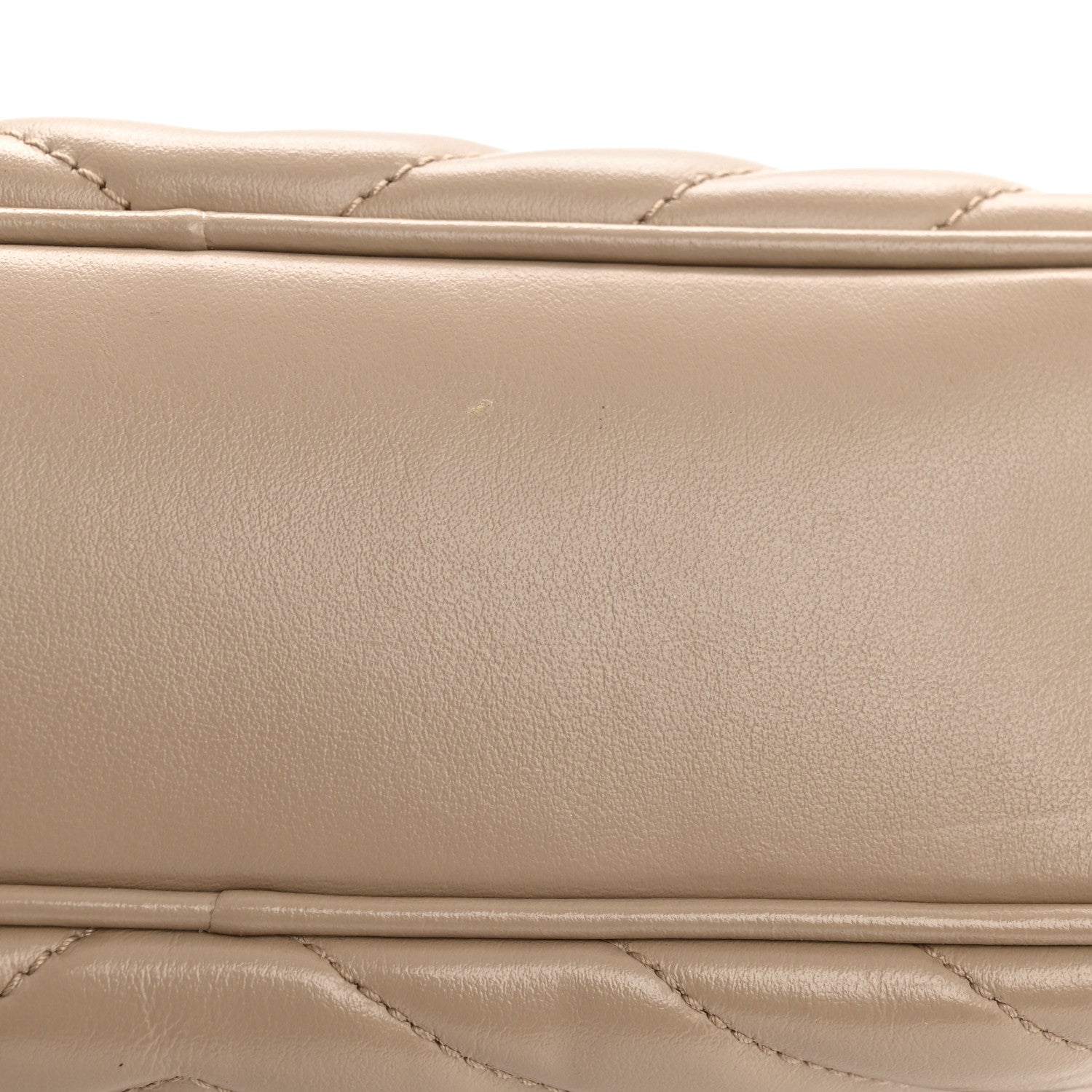 Calfskin Matelasse Monogram Lou Camera Bag Dark Beige