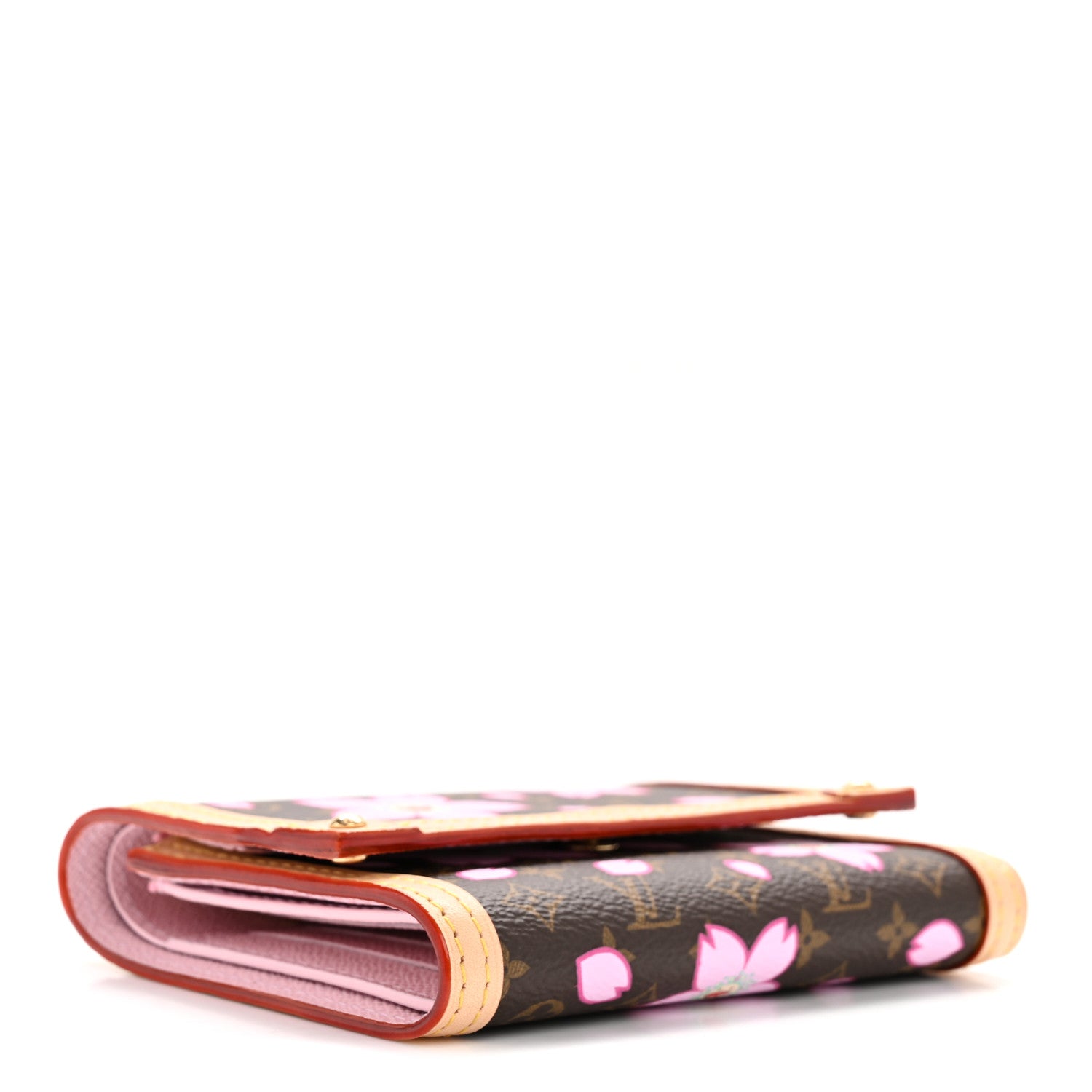 LV X TM Monogram Cherry Blossom Victorine Wallet Sakura Brown