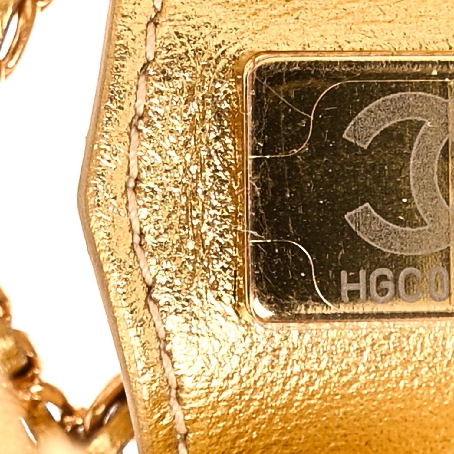 Metal CC Star Minaudiere Crossbody Gold