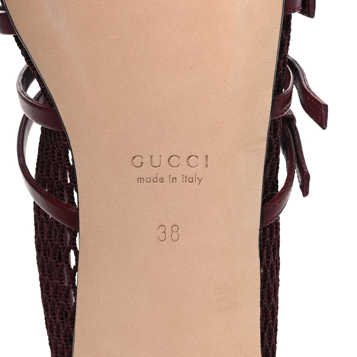 Video Net Nappa Horsebit Ballerina Flats 38 Rosso Ancora
