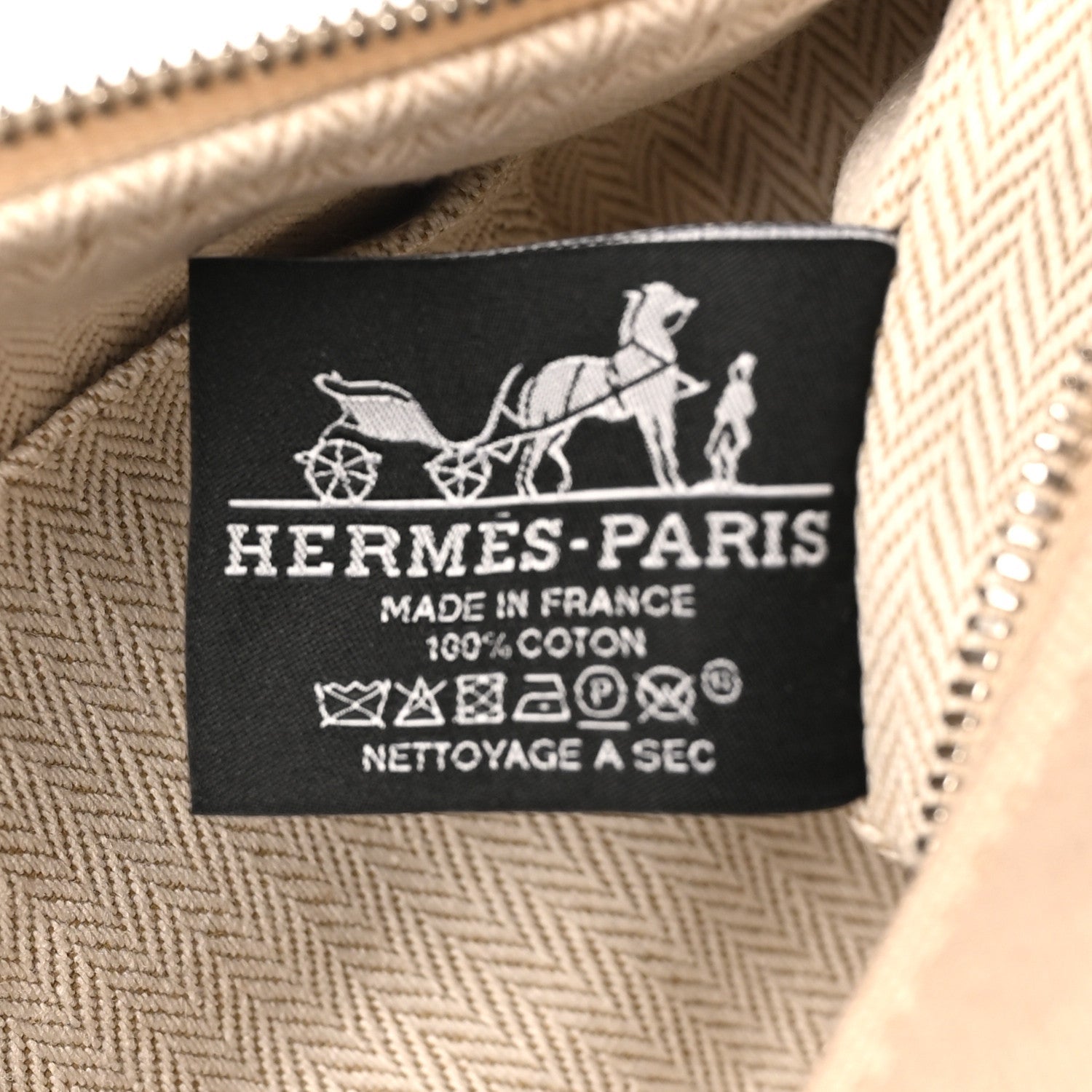 Cotton Canvas H Pavillon Small Bride-A-Brac Pouch Naturel