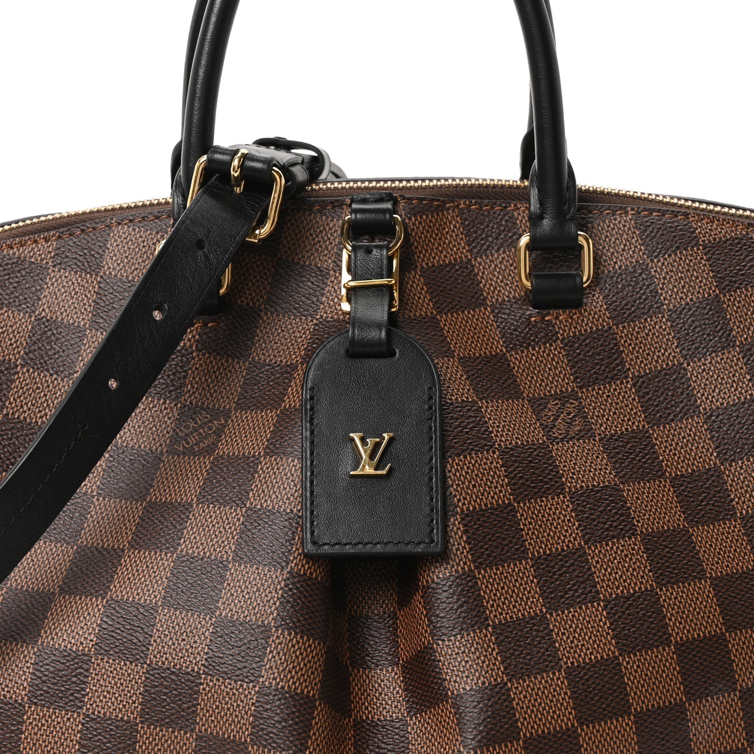 Damier Ebene Odeon Tote MM Black