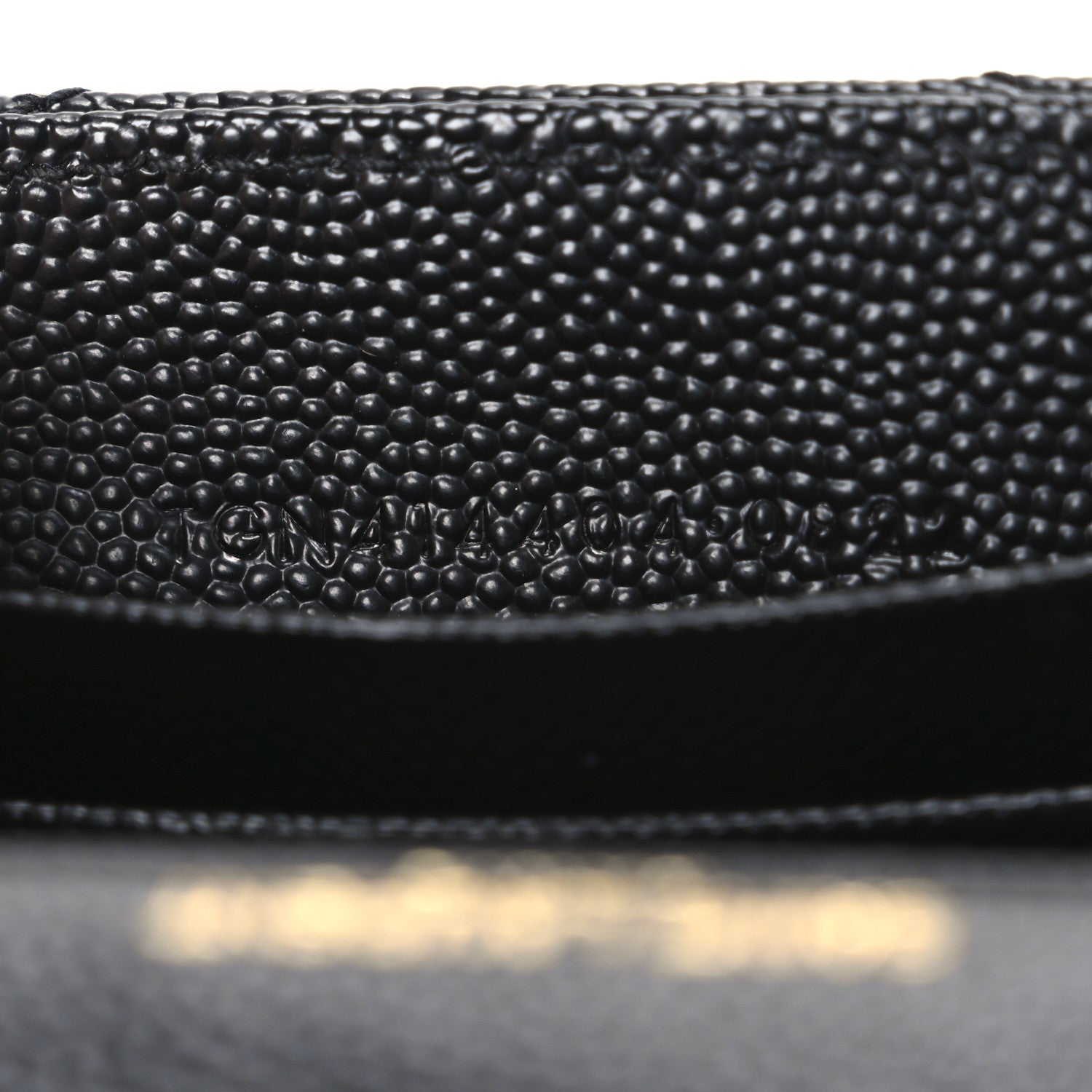 Grain De Poudre Matelasse Chevron Small Monogram Envelope Wallet Black