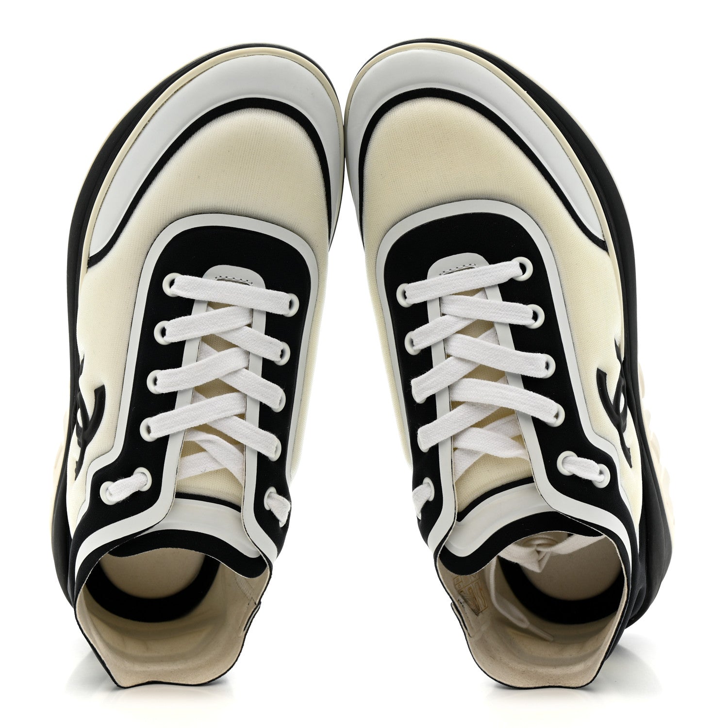 Lycra Womens CC Sneakers 39.5 White Black