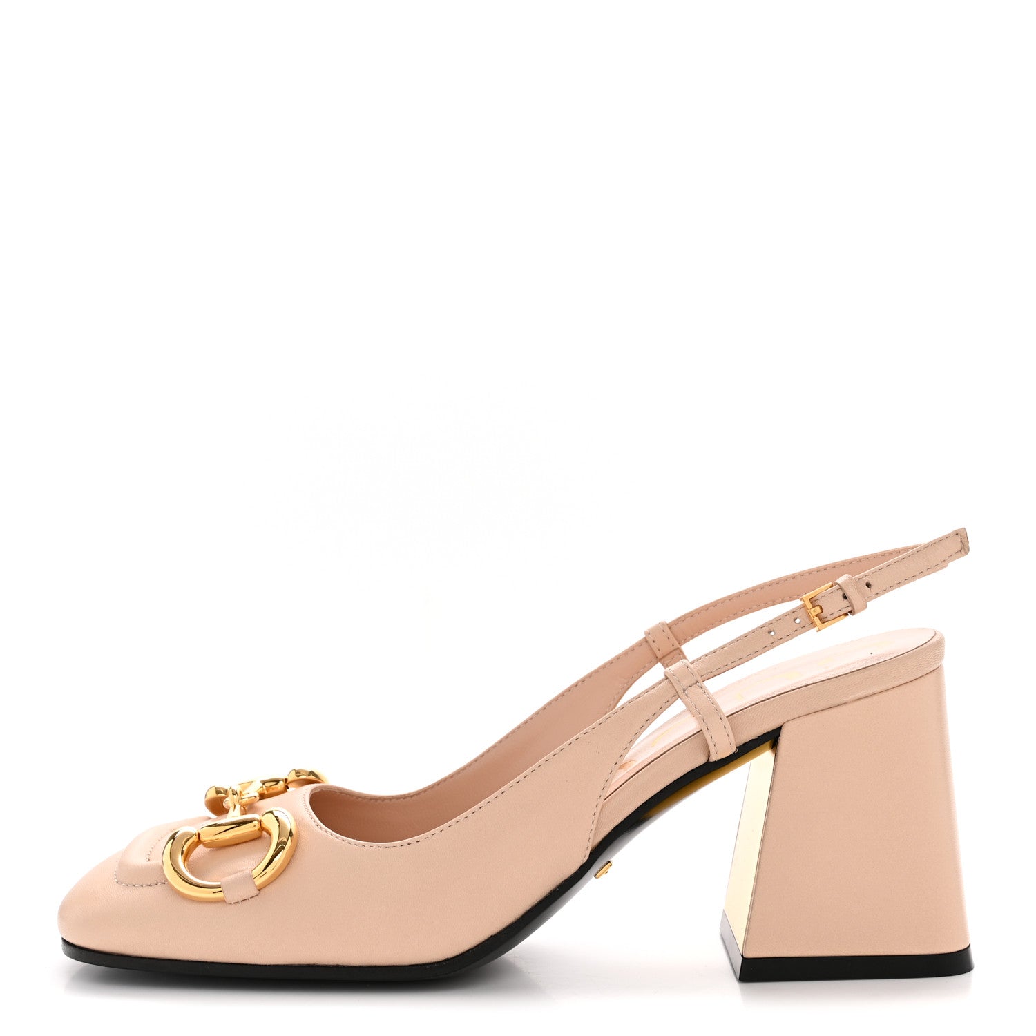 Malaga Kid Horsebit 75mm Slingback Pumps 35.5 Skin Rose