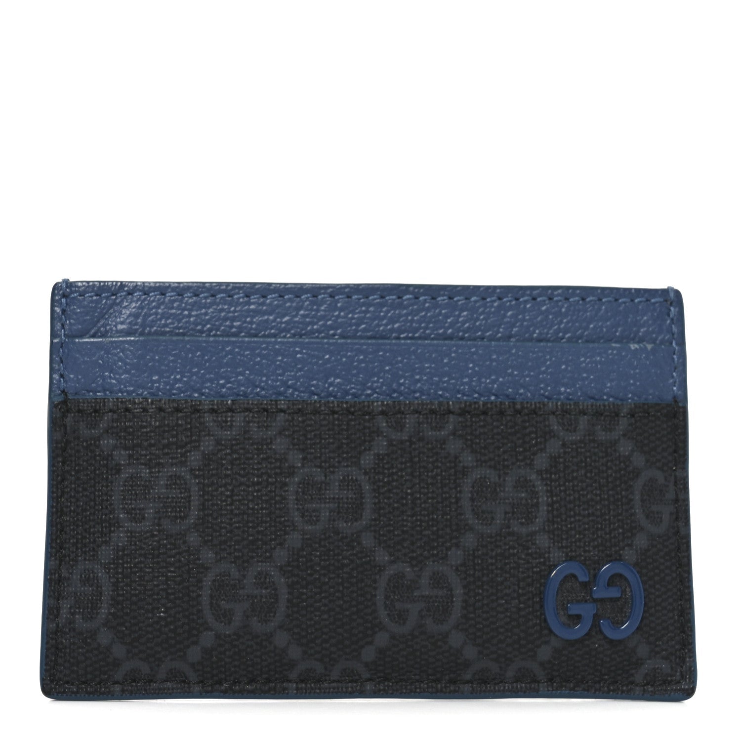 GG Supreme Monogram Bi-Color Card Holder