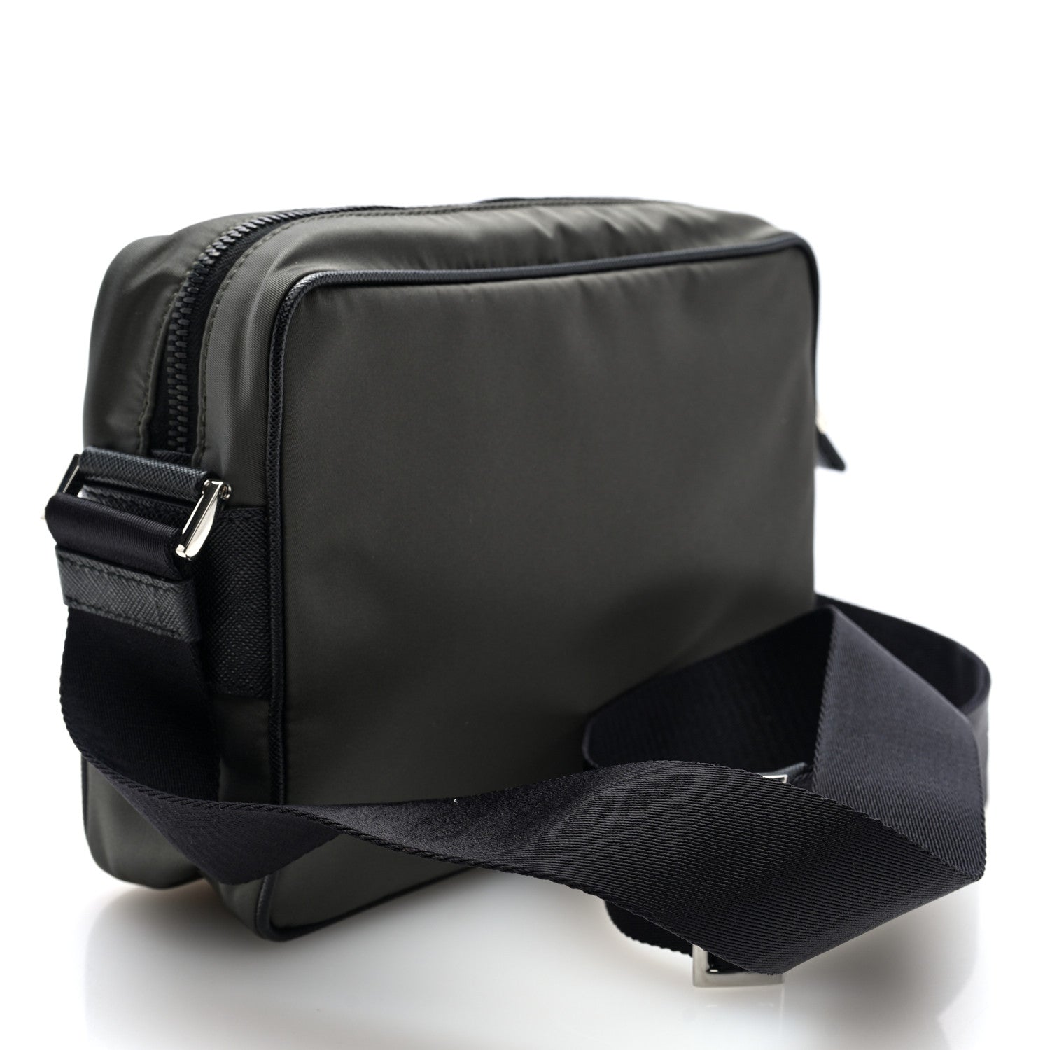 Re-Nylon Saffiano Shoulder Bag Forest Green