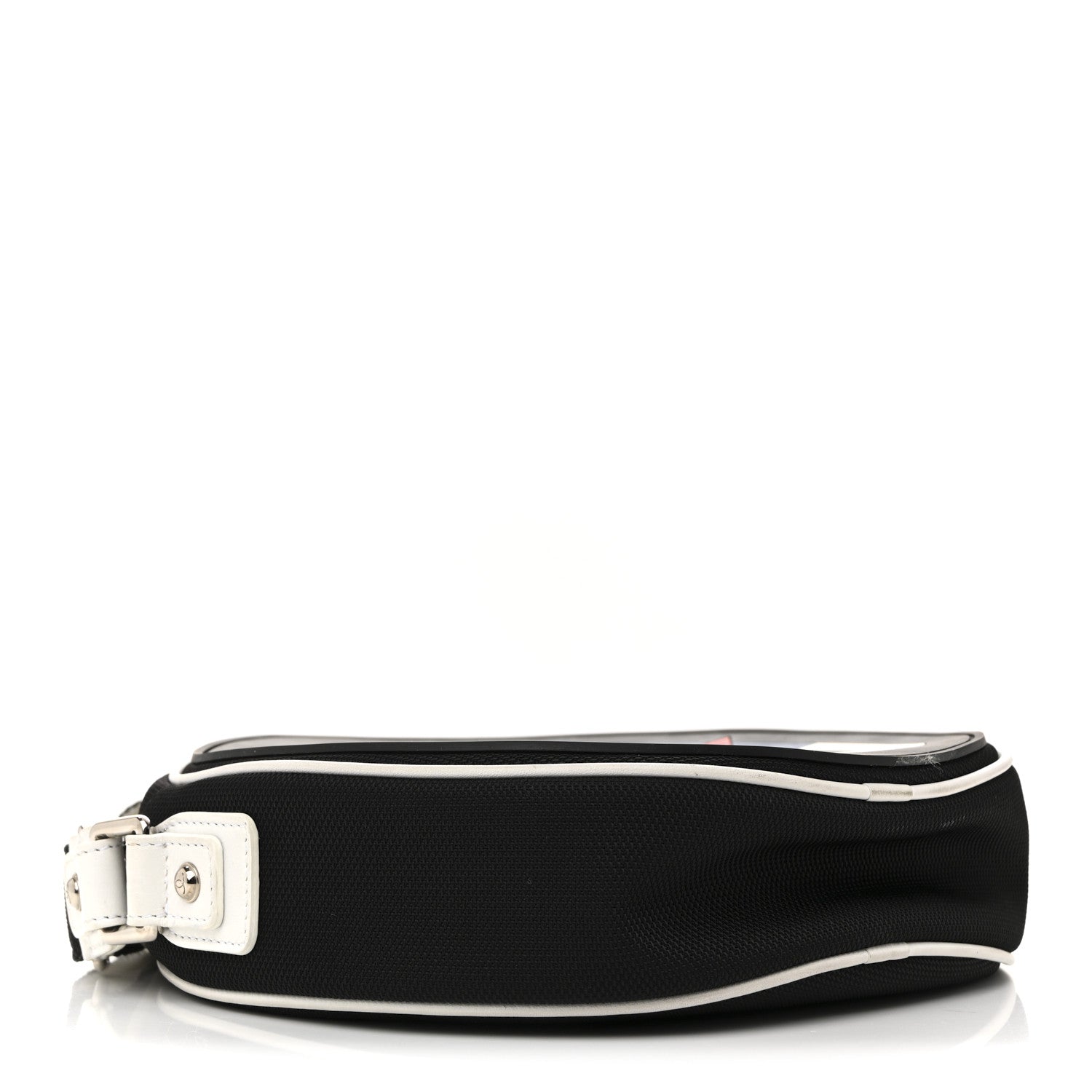 Canvas Rubber Airlines Crossbody Black White Red