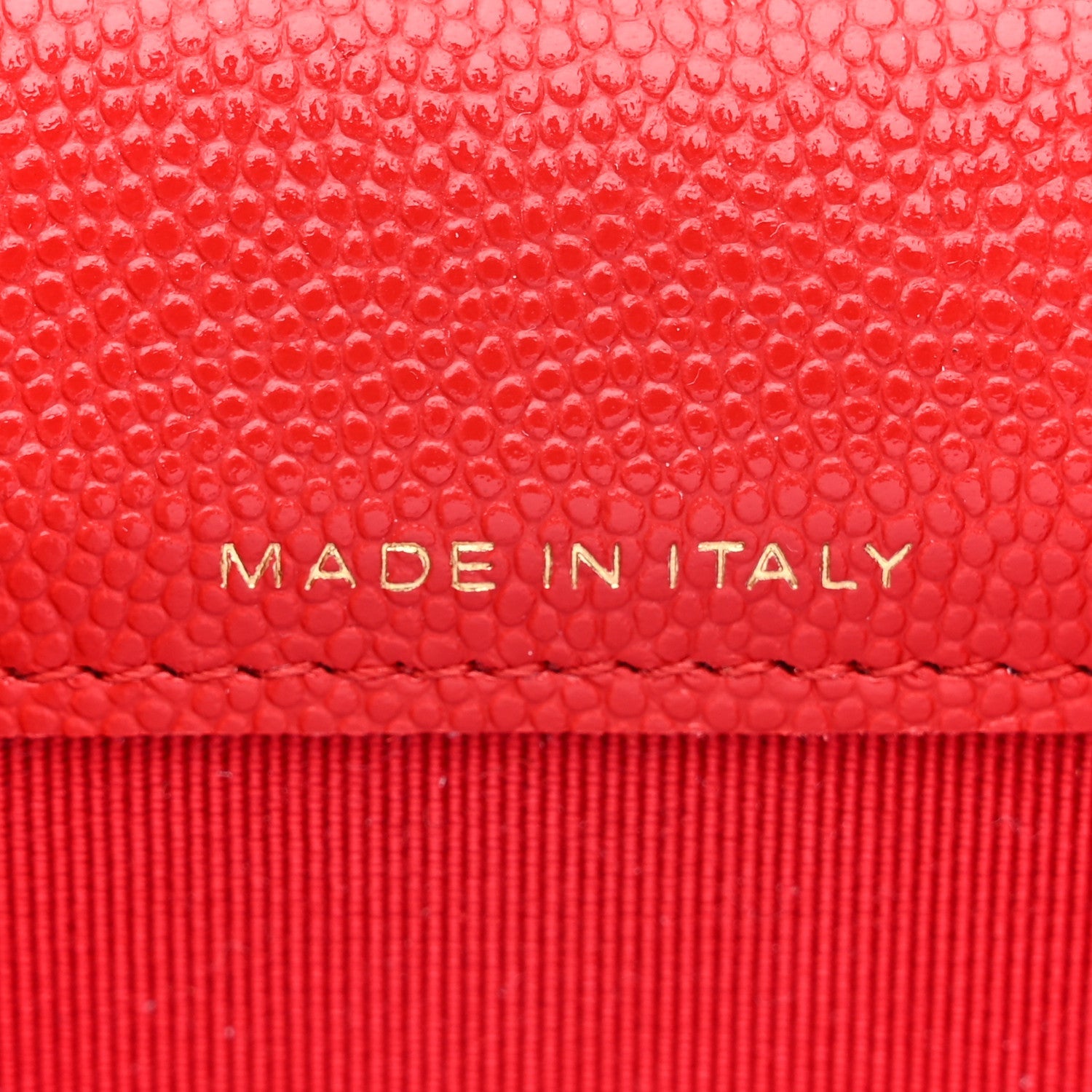 Caviar Quilted Flap Card Holder Wallet Red