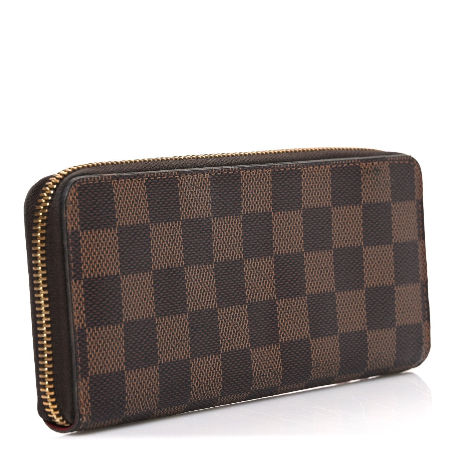 Damier Ebene Clemence Wallet Cherry
