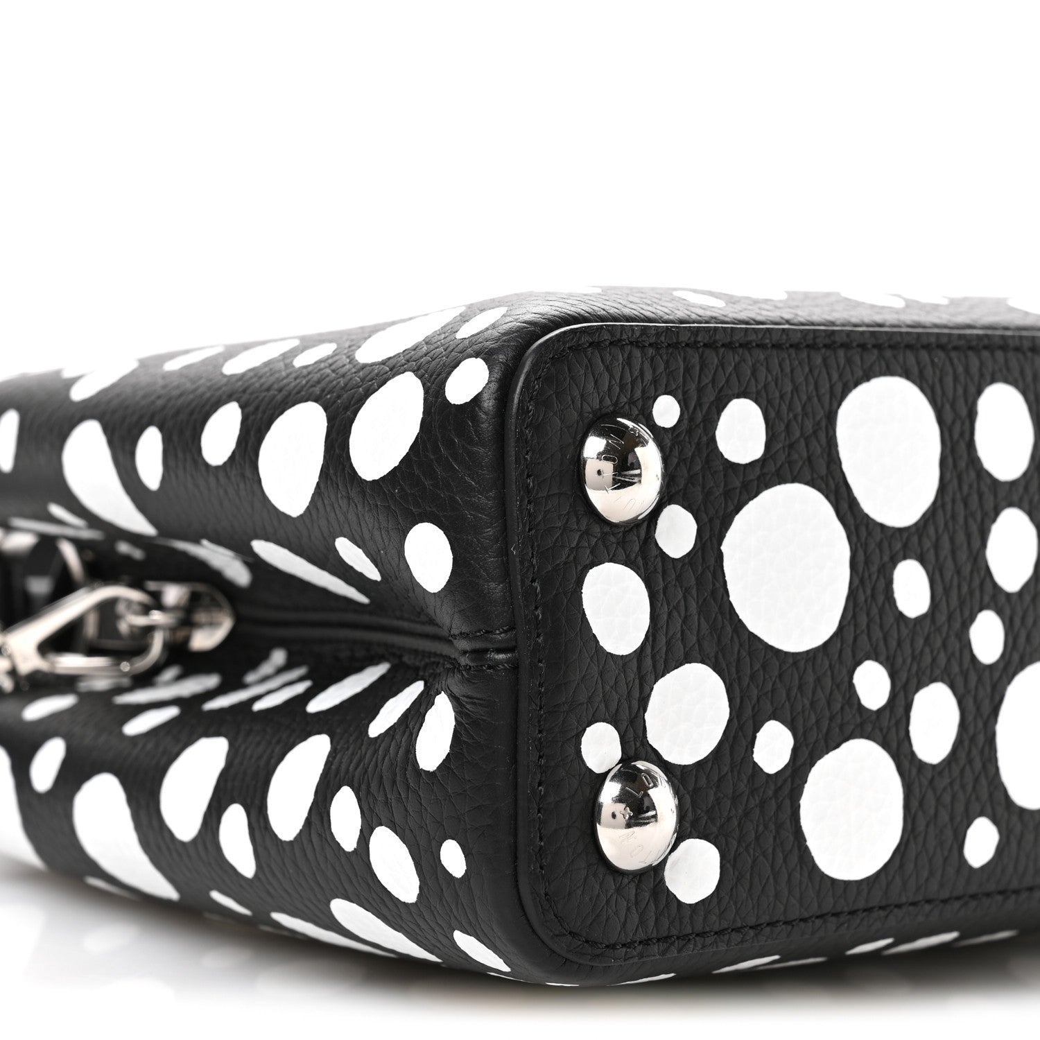 LV X YK Taurillon Capucines BB Black White