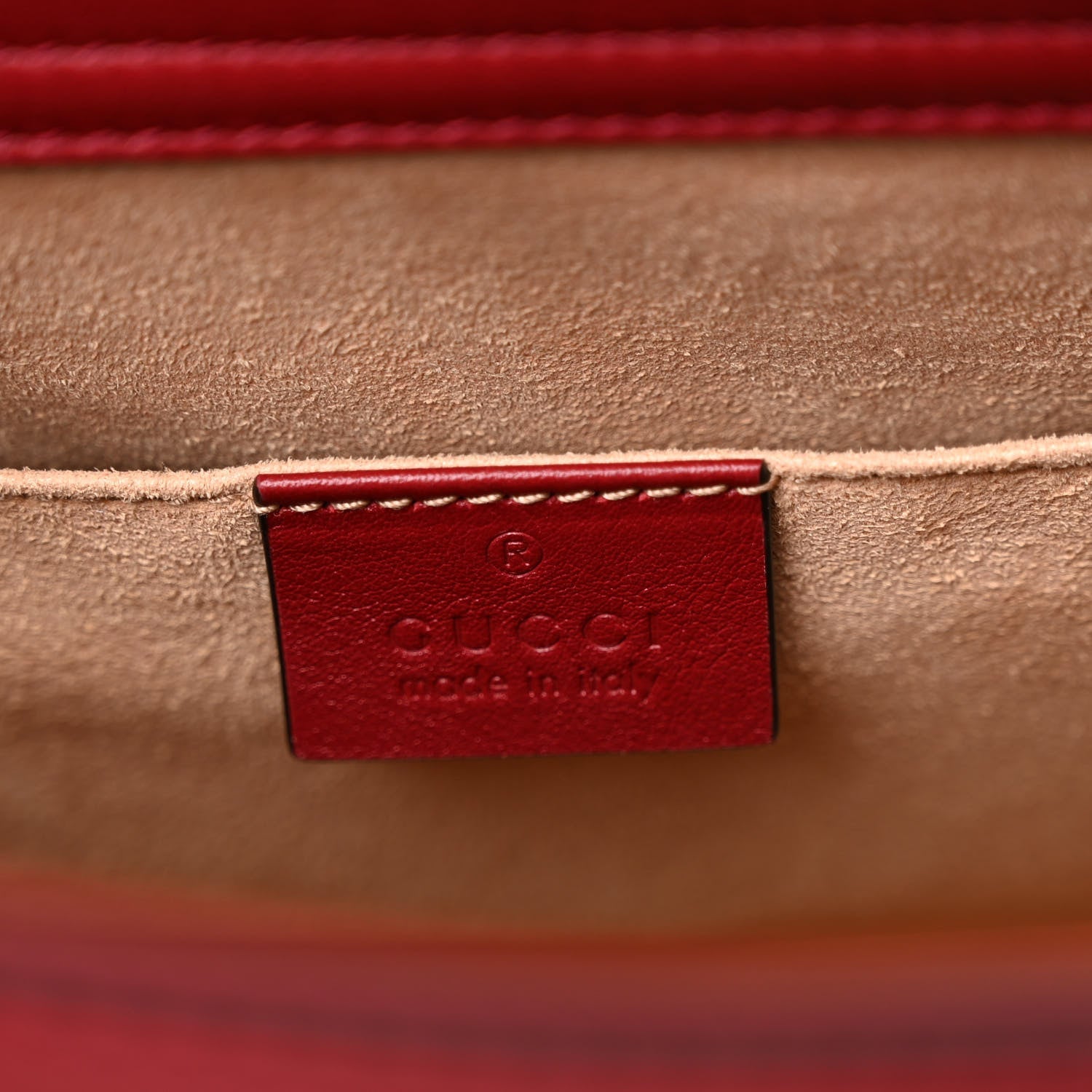 Textured Dollar Calfskin Web Small Diana Tote Bag Dark Red