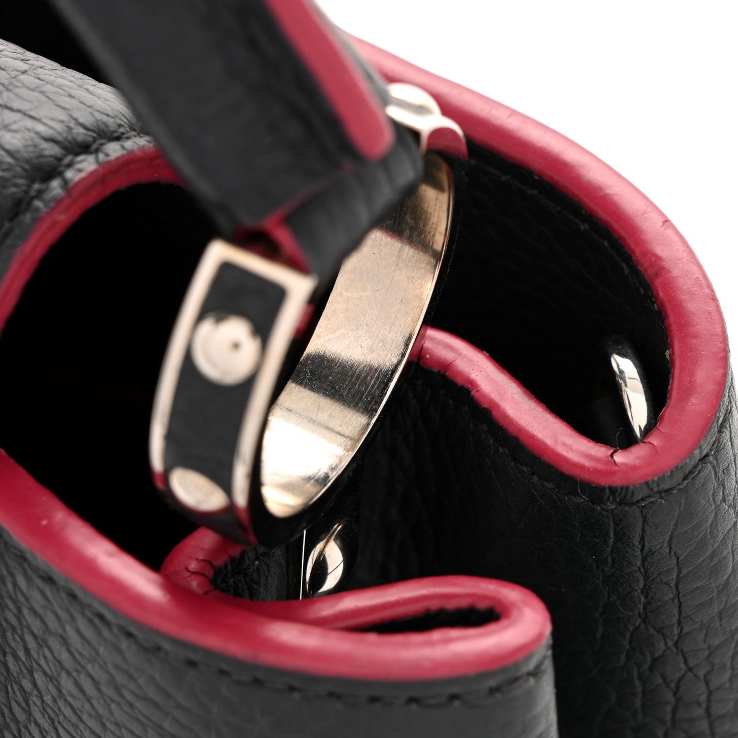Taurillon Capucines BB Cobalt Fuchsia
