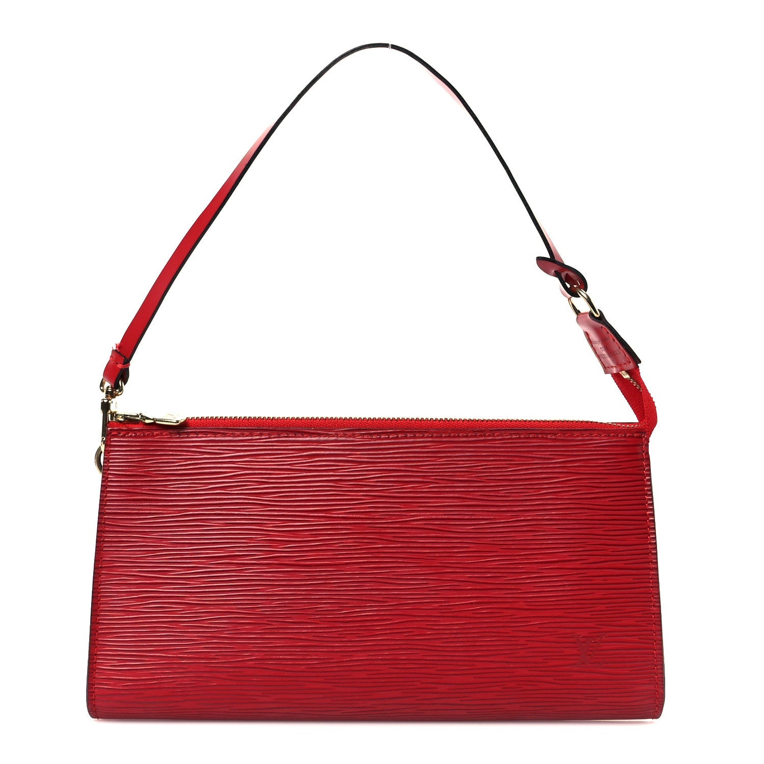 Epi Pochette Accessories 24 Castillan Red