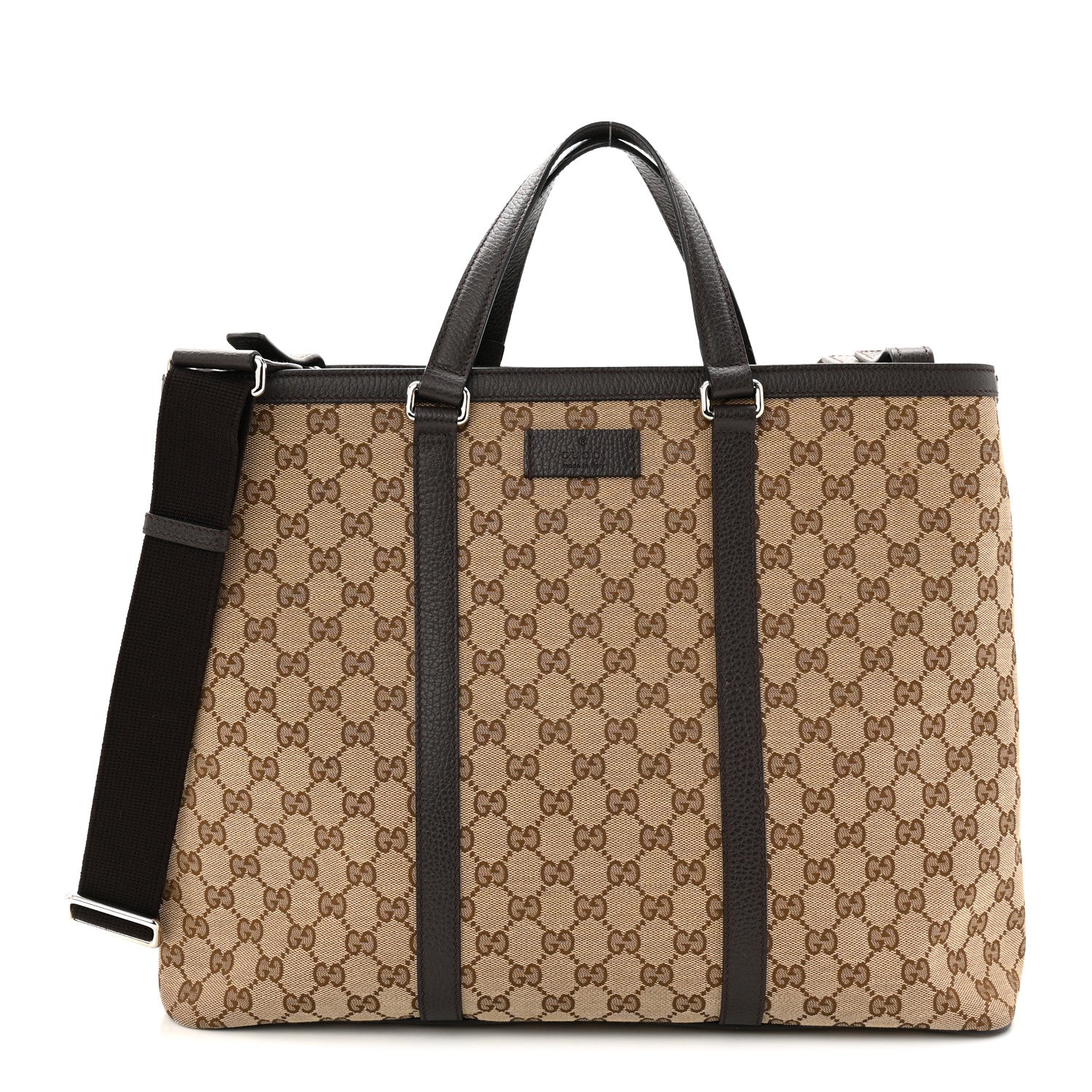 GG Monogram Large Joy Tote Bag Dark Brown