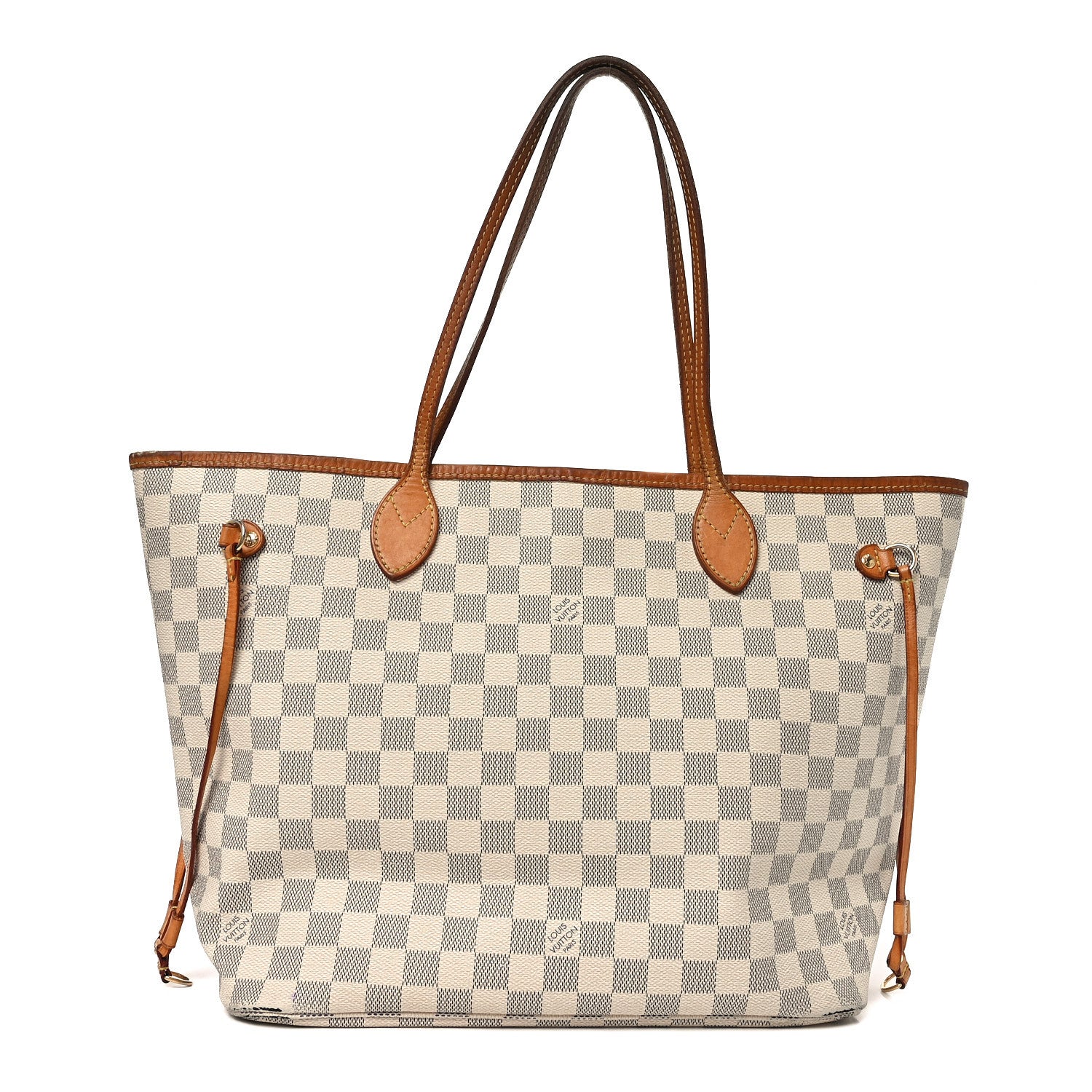 Damier Azur Neo Neverfull MM Rose Ballerine